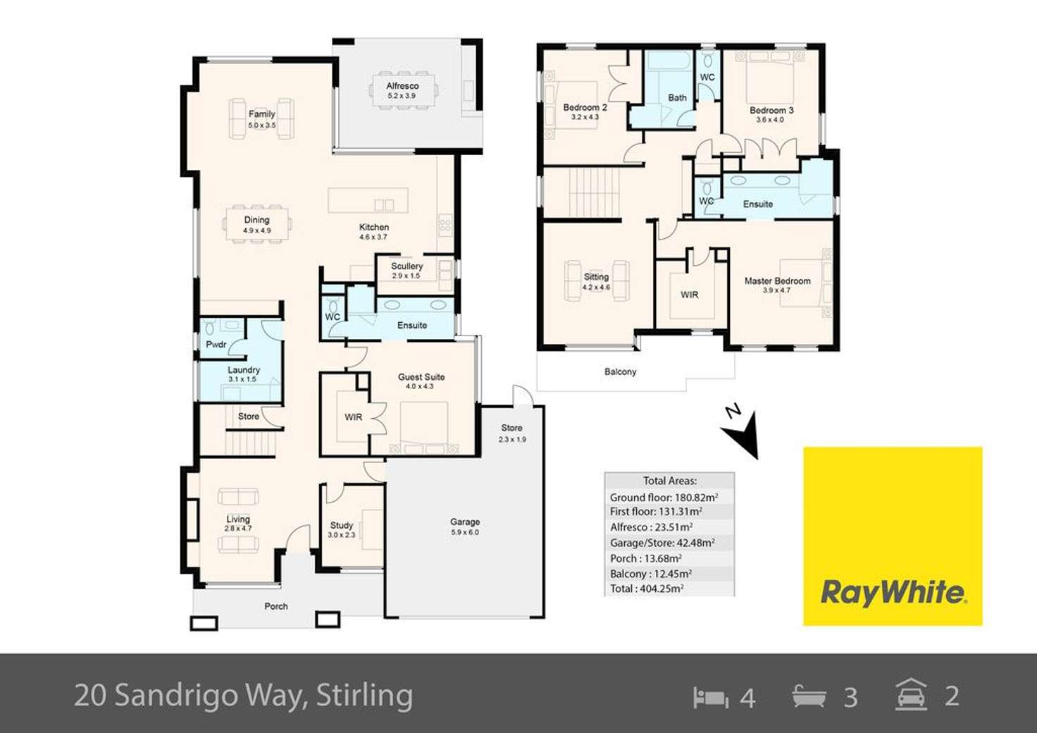 Floorplan of Homely house listing, 20 Sandrigo Way, Stirling WA 6021
