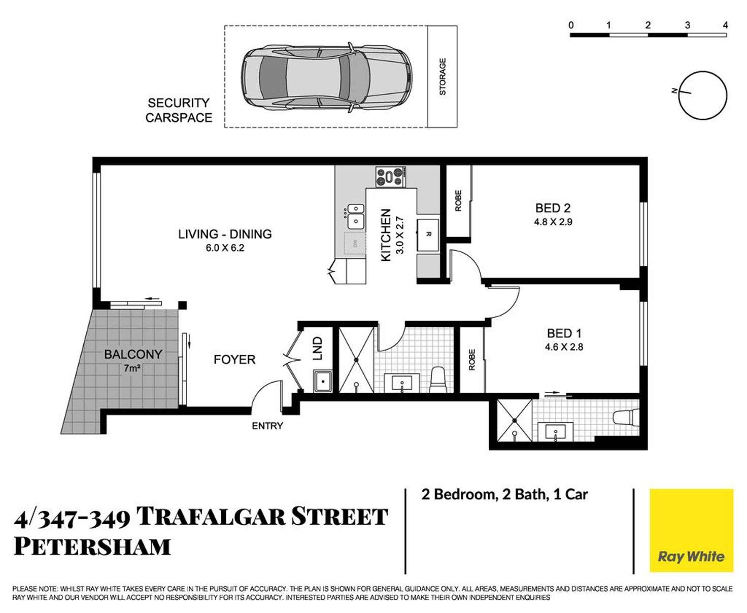Floorplan of Homely apartment listing, 4/347-349 Trafalgar Street, Petersham NSW 2049