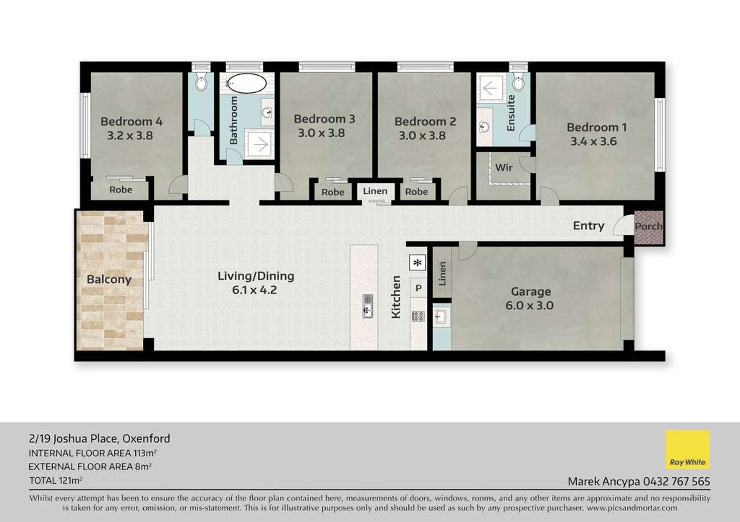 Floorplan of Homely semiDetached listing, 2/19 Joshua Place, Oxenford QLD 4210