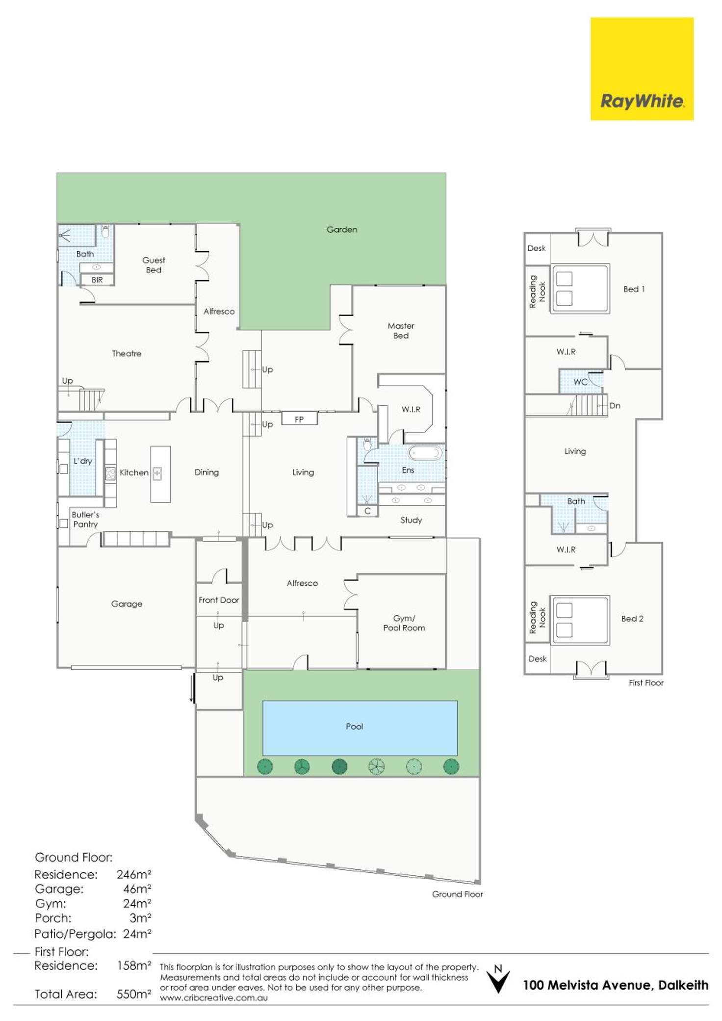 Floorplan of Homely house listing, 100 MELVISTA Avenue, Dalkeith WA 6009