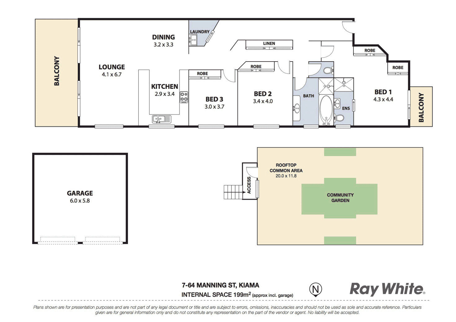 Floorplan of Homely apartment listing, 7/64 Manning Street, Kiama NSW 2533