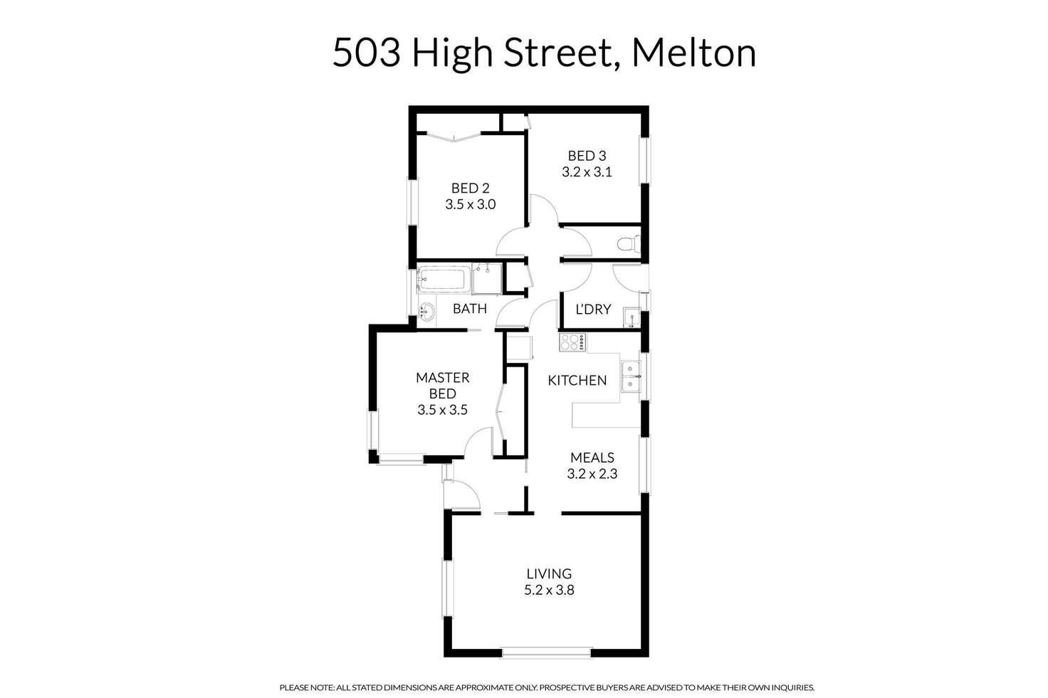 Floorplan of Homely house listing, 503 High Street, Melton VIC 3337