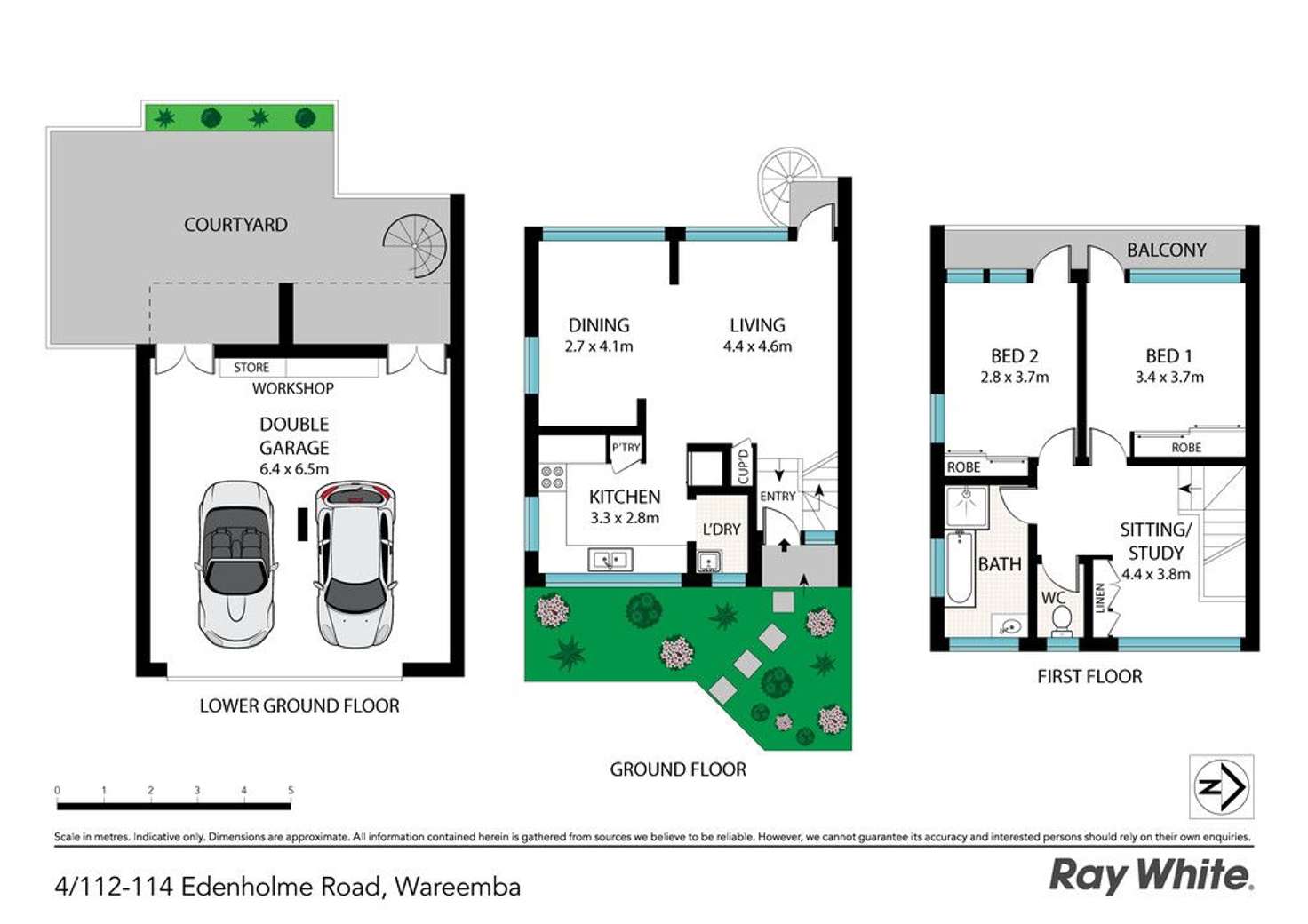 Floorplan of Homely townhouse listing, 4/112-114 Edenholme Road, Wareemba NSW 2046