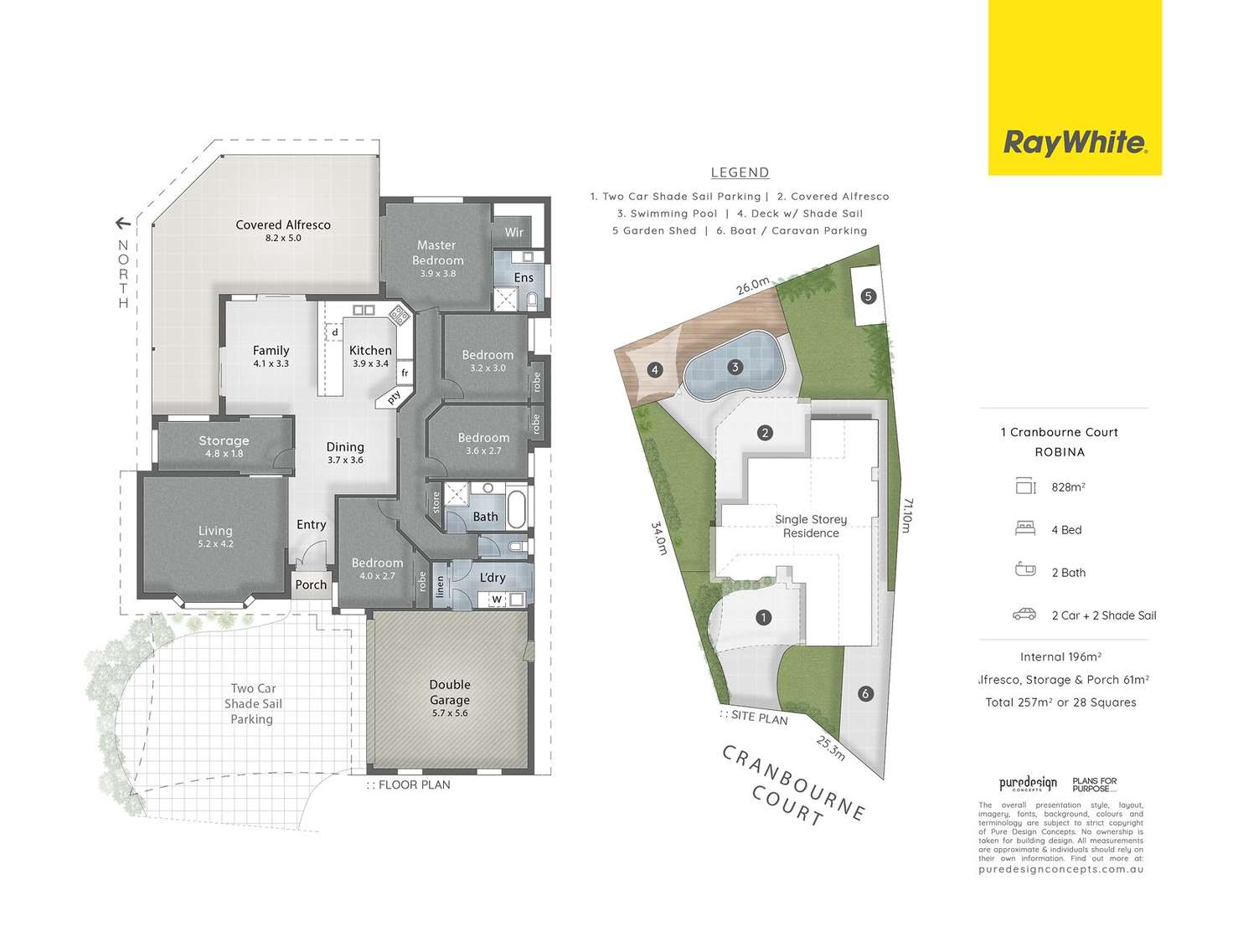Floorplan of Homely house listing, 1 Cranbourne Court, Robina QLD 4226
