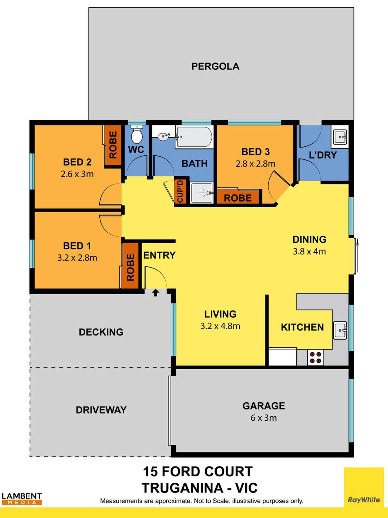 Floorplan of Homely house listing, 15 Ford Court, Truganina VIC 3029