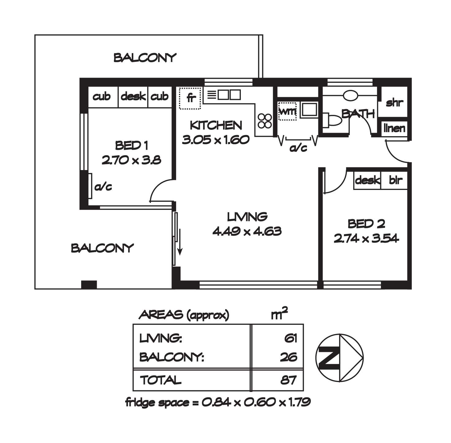 Floorplan of Homely unit listing, 9E,18-28 Main Street, Mawson Lakes SA 5095