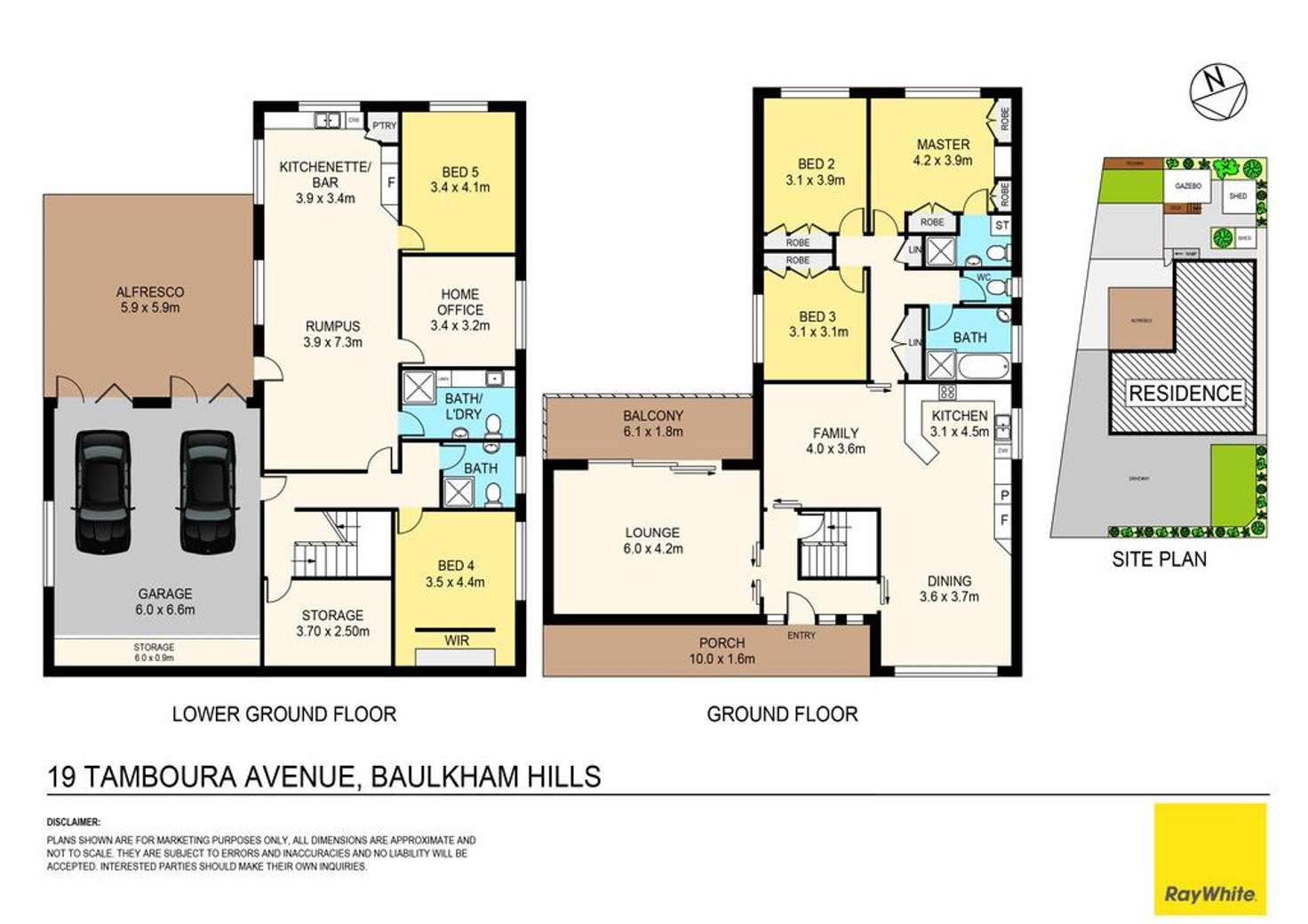 Floorplan of Homely house listing, 19 Tamboura Avenue, Baulkham Hills NSW 2153