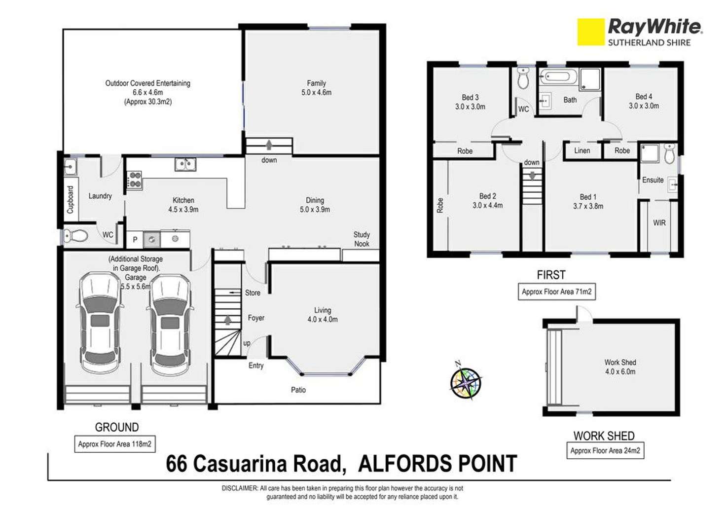 Floorplan of Homely house listing, 66 Casuarina Road, Alfords Point NSW 2234