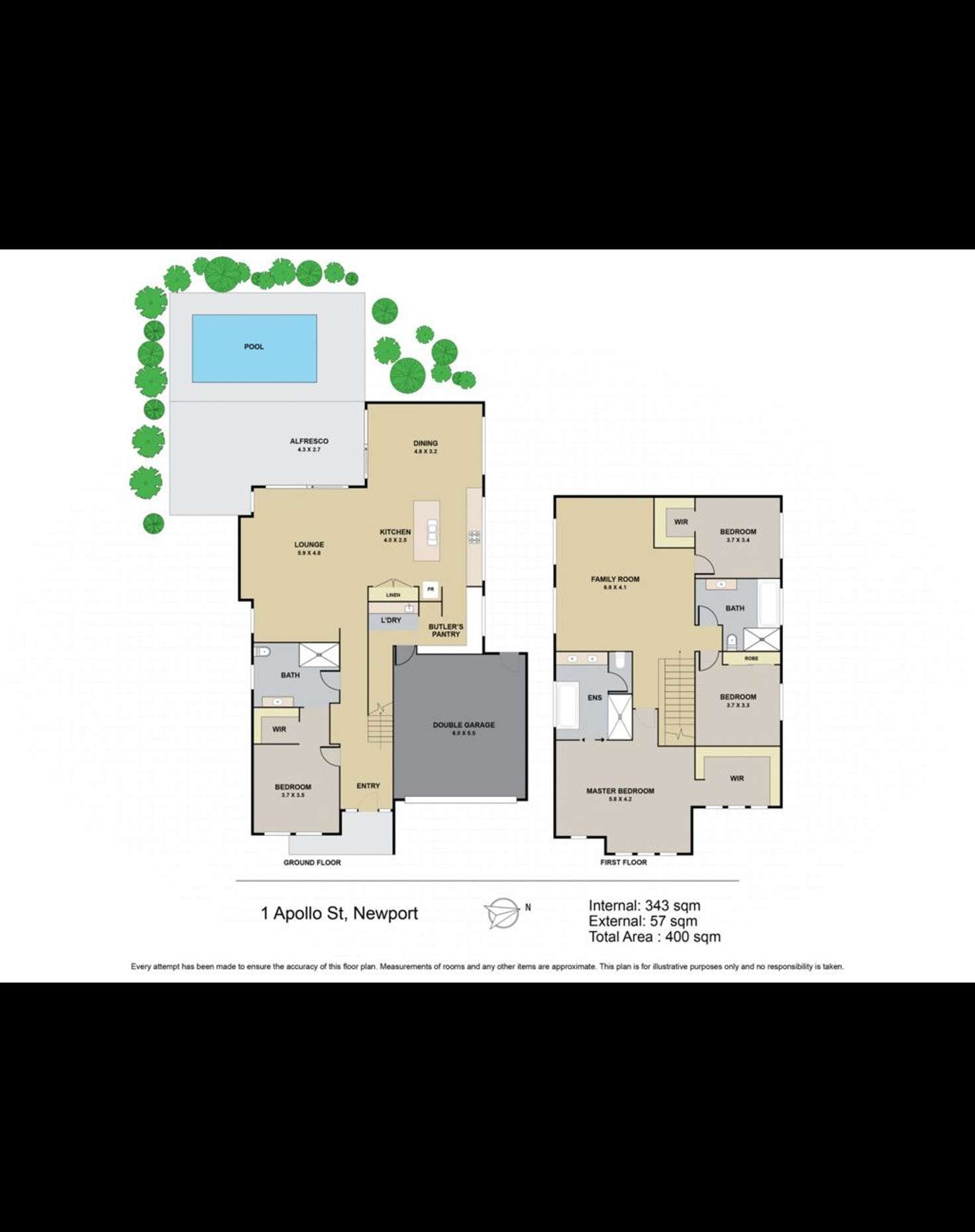 Floorplan of Homely house listing, 1 Apollo Street, Newport QLD 4020