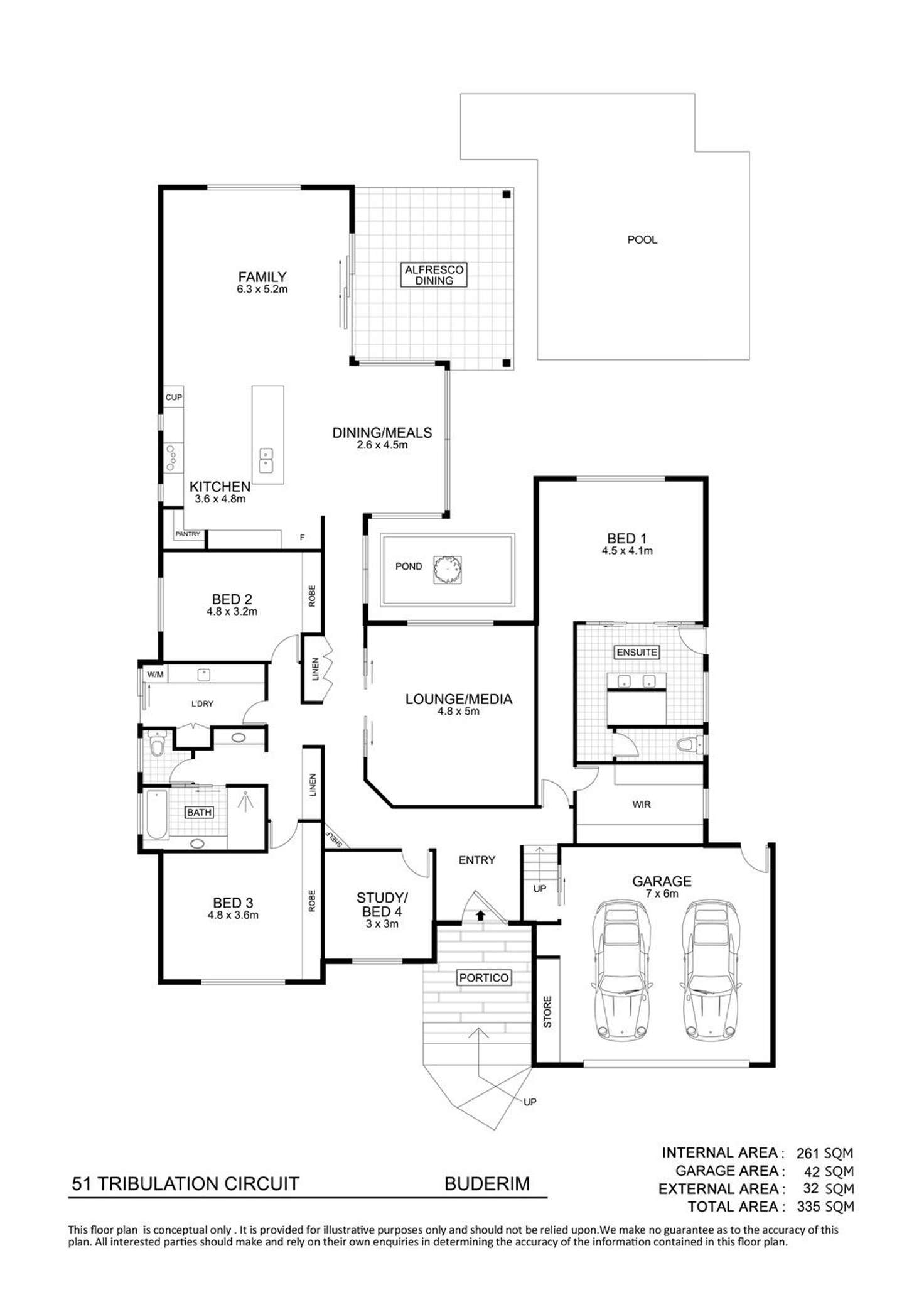 Floorplan of Homely house listing, 51 Tribulation Circuit, Buderim QLD 4556