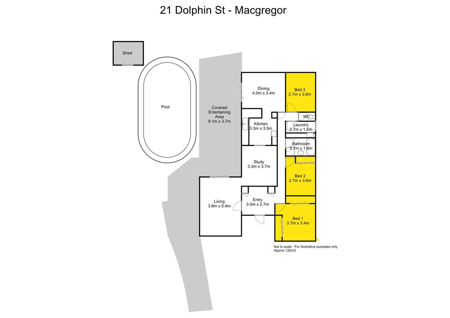 Floorplan of Homely house listing, 21 Dolphin Street, Macgregor QLD 4109