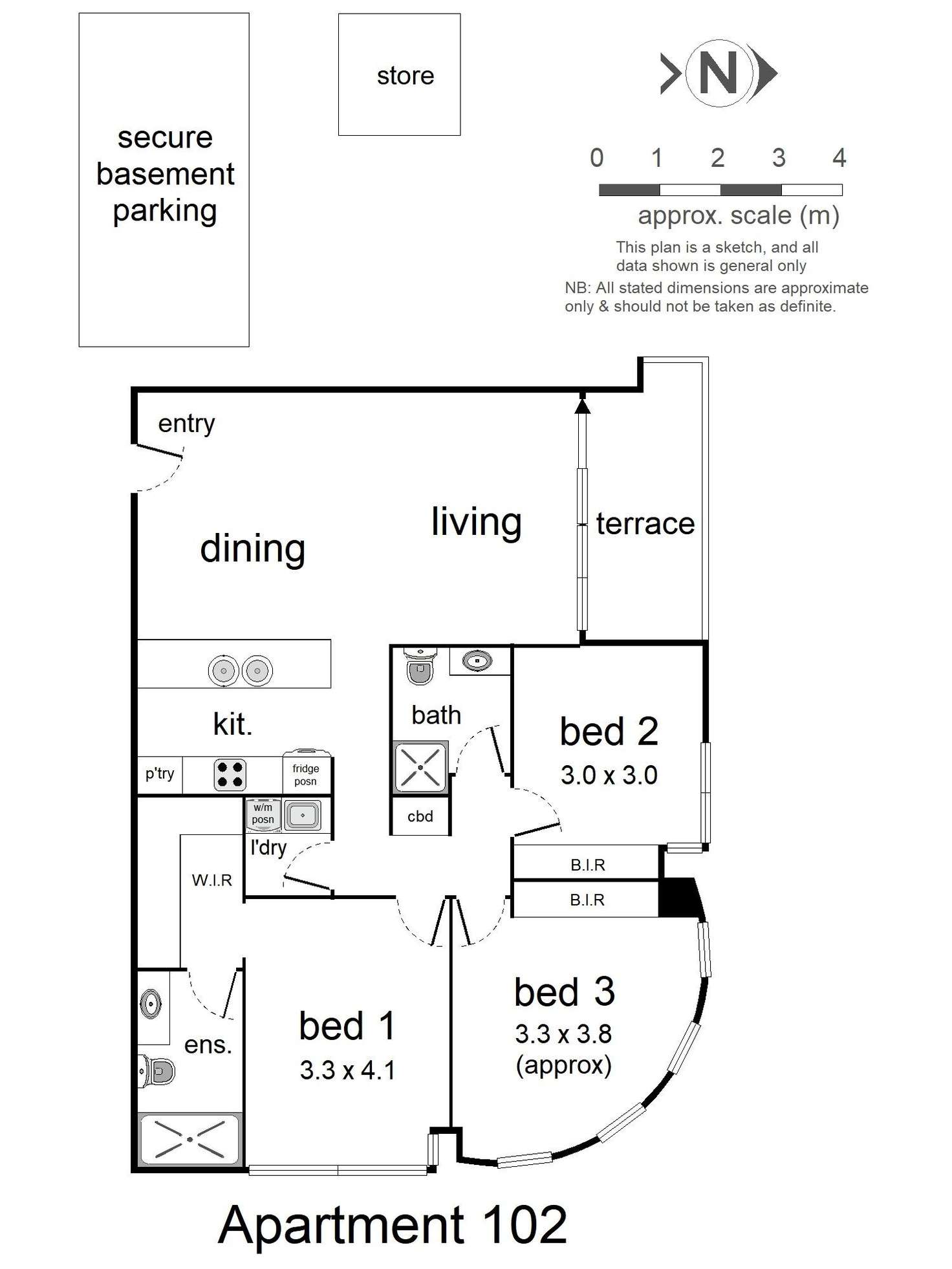 Floorplan of Homely apartment listing, 102/33 Coleman Parade, Glen Waverley VIC 3150