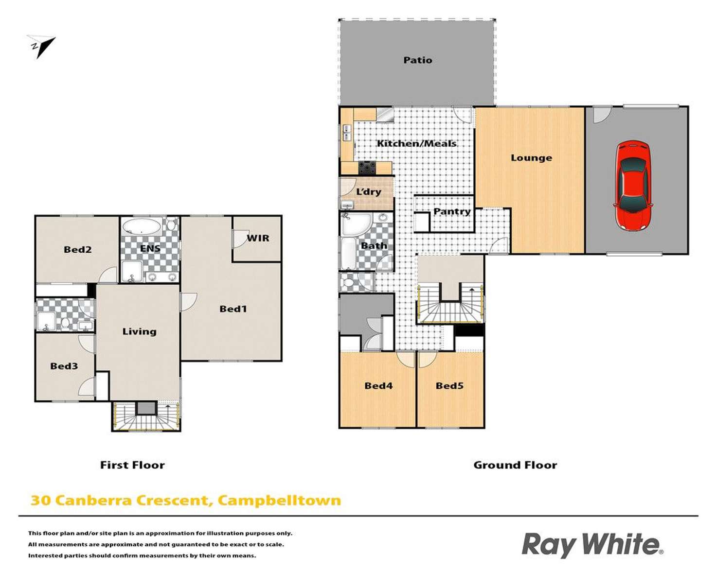 Floorplan of Homely house listing, 30 Canberra Crescent, Campbelltown NSW 2560