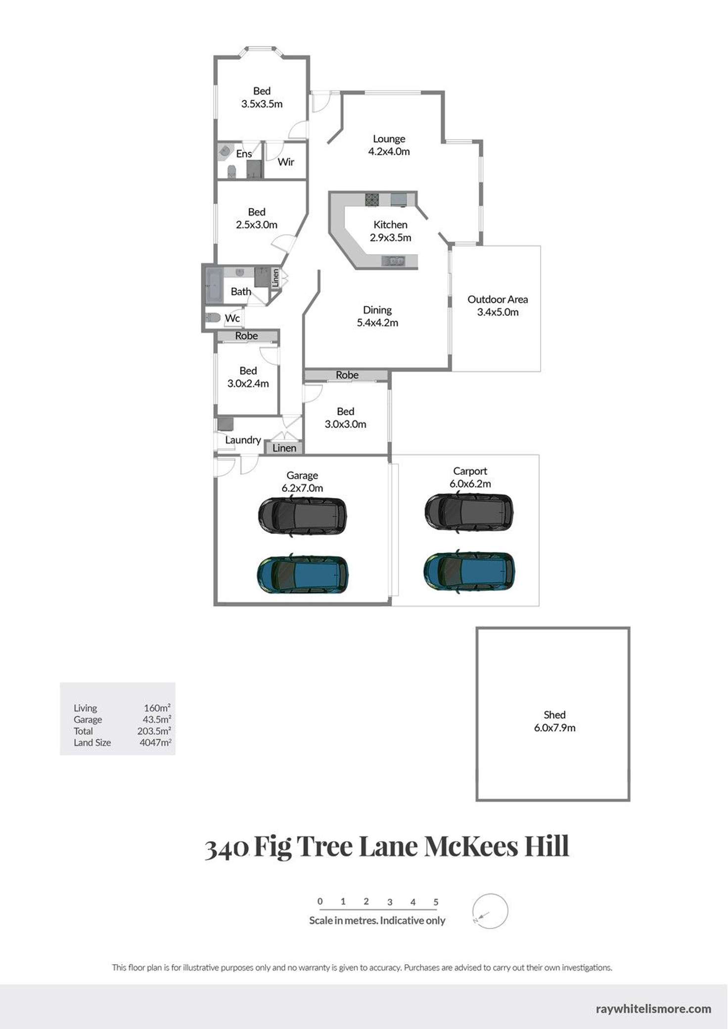 Floorplan of Homely house listing, 340 Fig Tree Lane, Mckees Hill NSW 2480