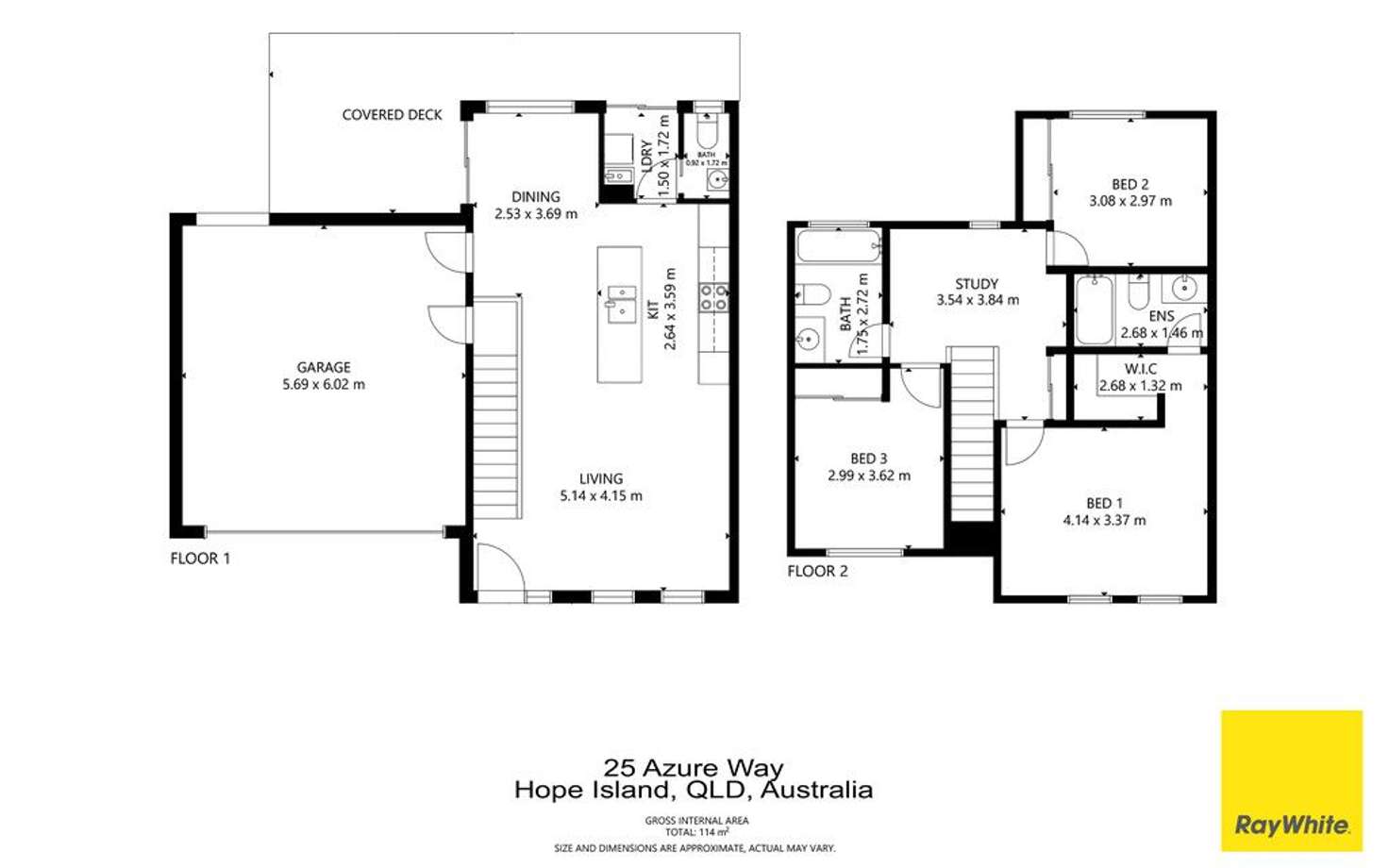 Floorplan of Homely house listing, 25 Azure Way, Hope Island QLD 4212