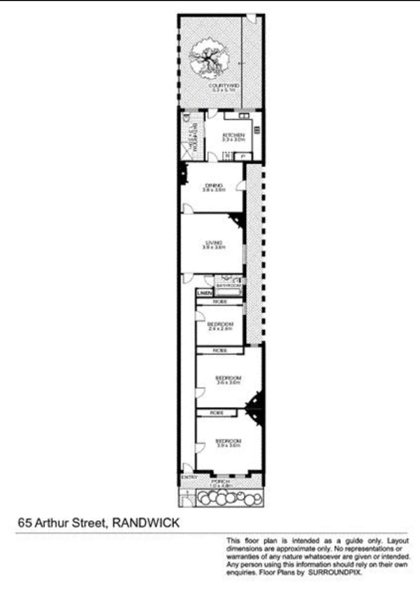 Floorplan of Homely house listing, 65 Arthur Street, Randwick NSW 2031