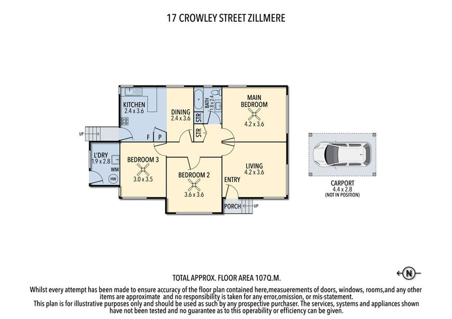 Floorplan of Homely house listing, 17 Crowley Street, Zillmere QLD 4034