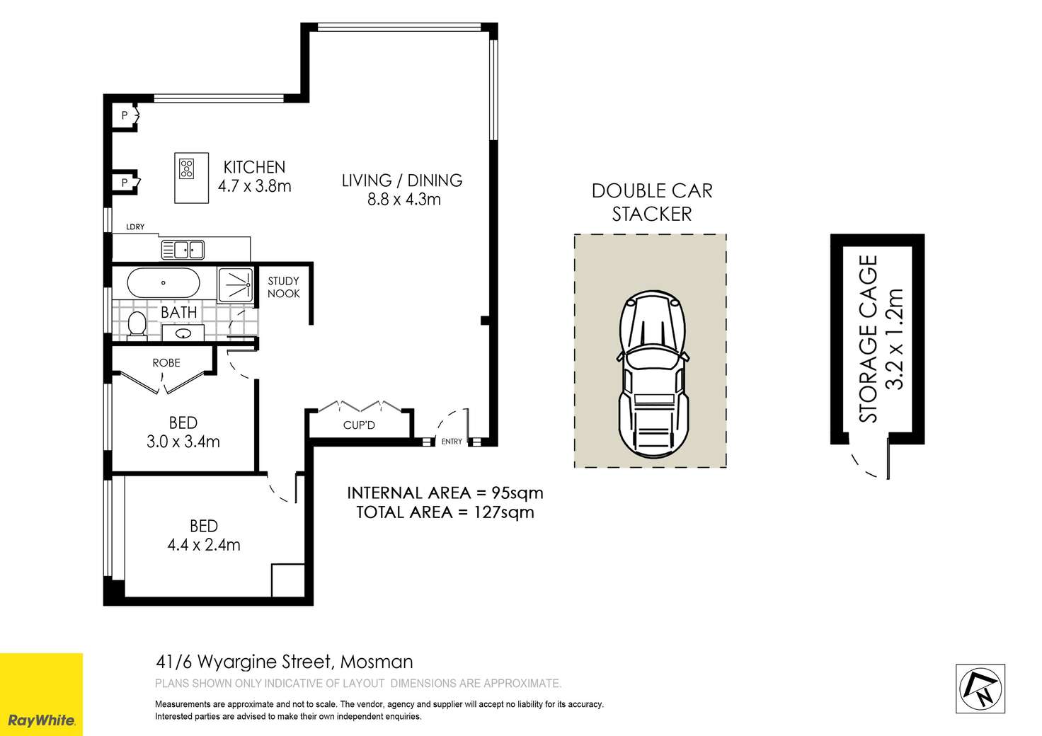 Floorplan of Homely apartment listing, 41/6 Wyargine Street, Mosman NSW 2088