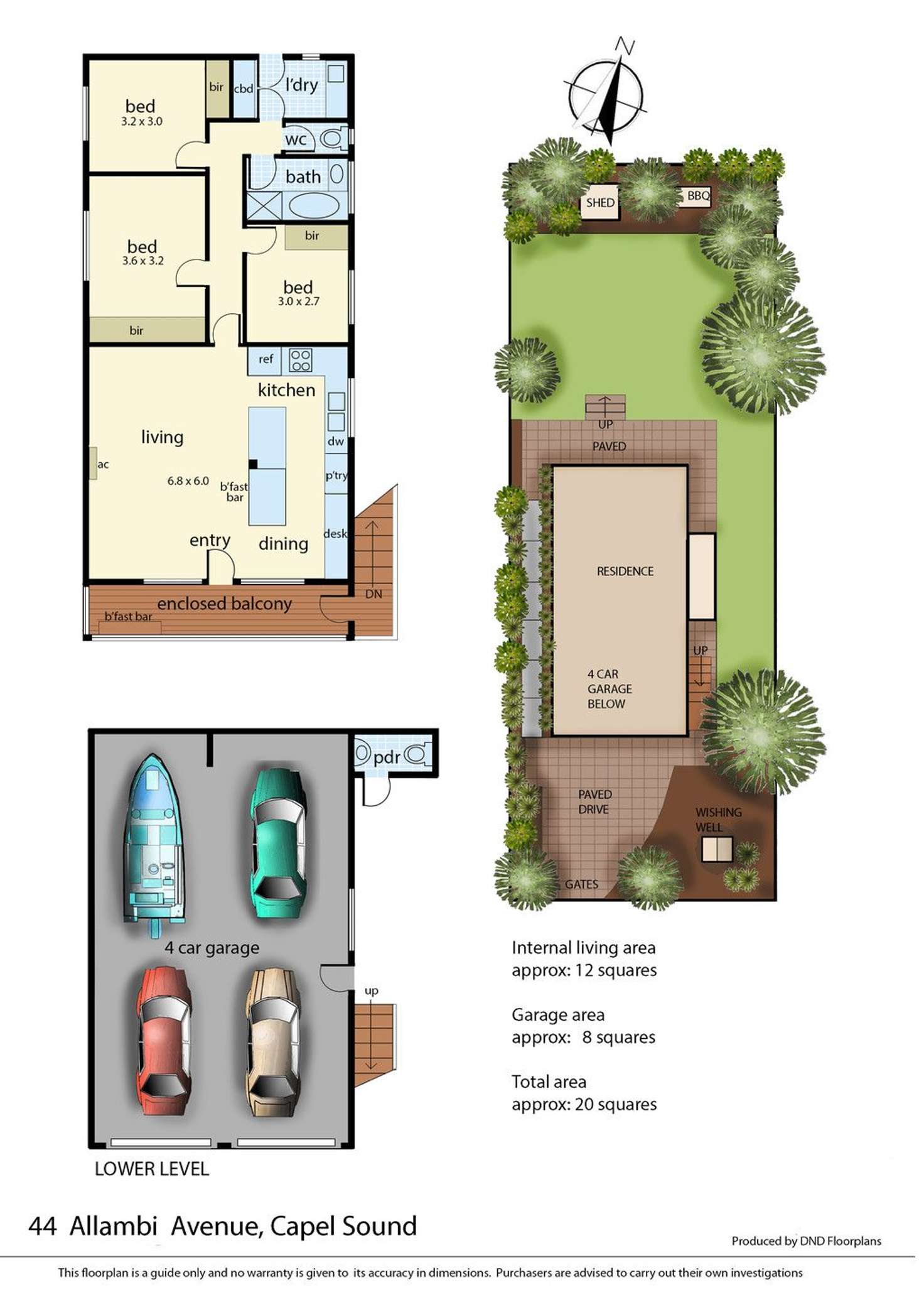 Floorplan of Homely house listing, 44 Allambi Avenue, Capel Sound VIC 3940