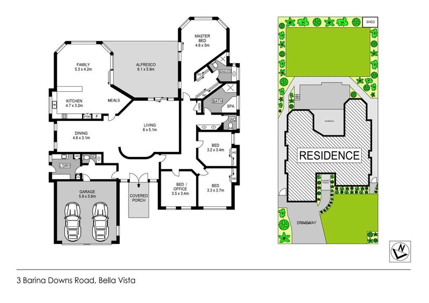 Floorplan of Homely house listing, 3 Barina Downs Road, Bella Vista NSW 2153