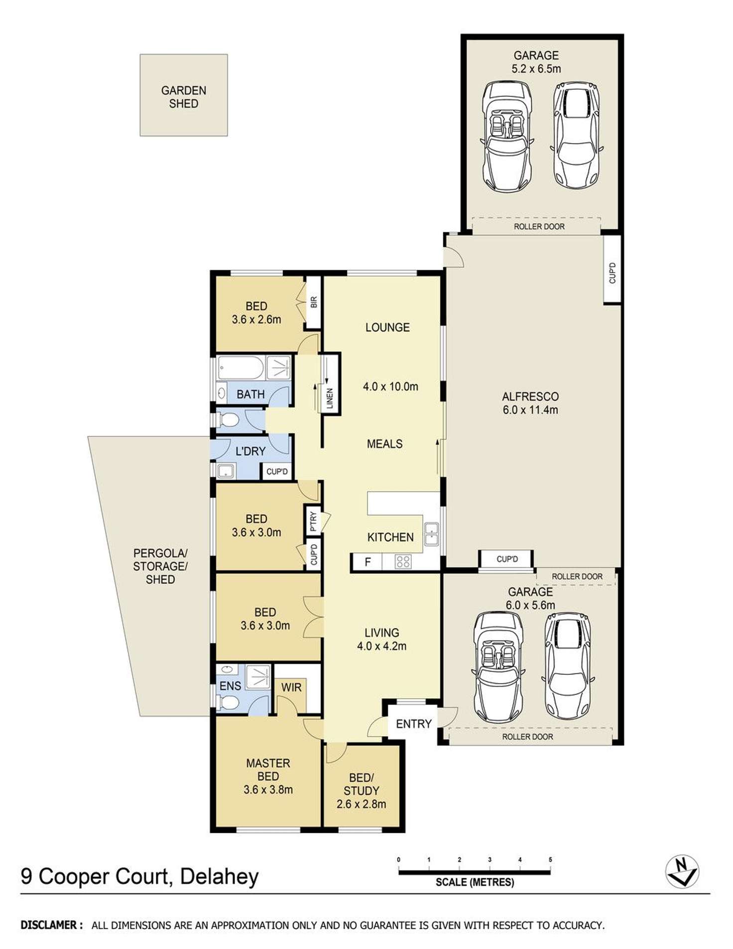 Floorplan of Homely house listing, 9 Cooper Court, Delahey VIC 3037