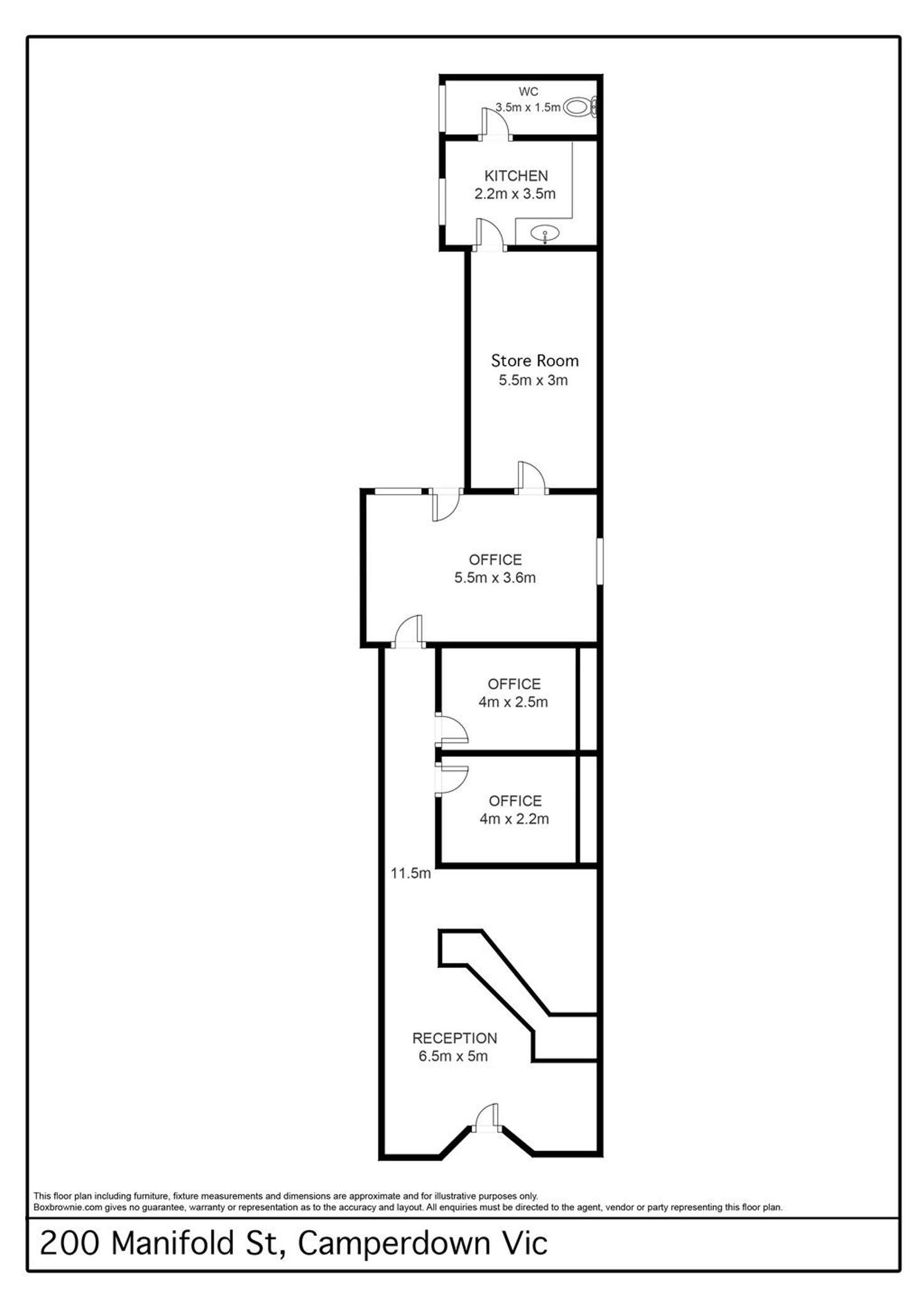 Floorplan of Homely other listing, 200 Manifold Street, Camperdown VIC 3260