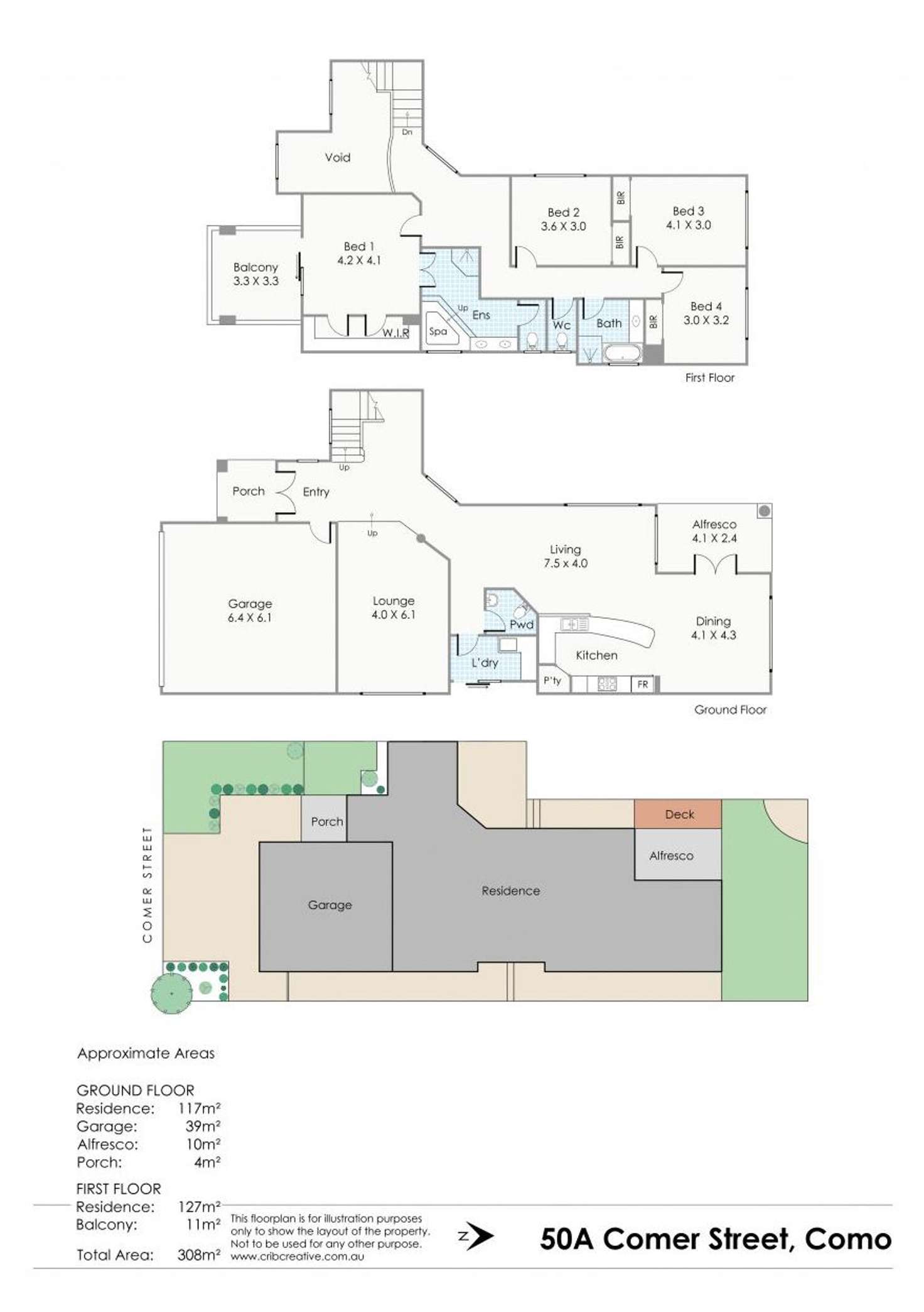 Floorplan of Homely house listing, 50A Comer Street, Como WA 6152