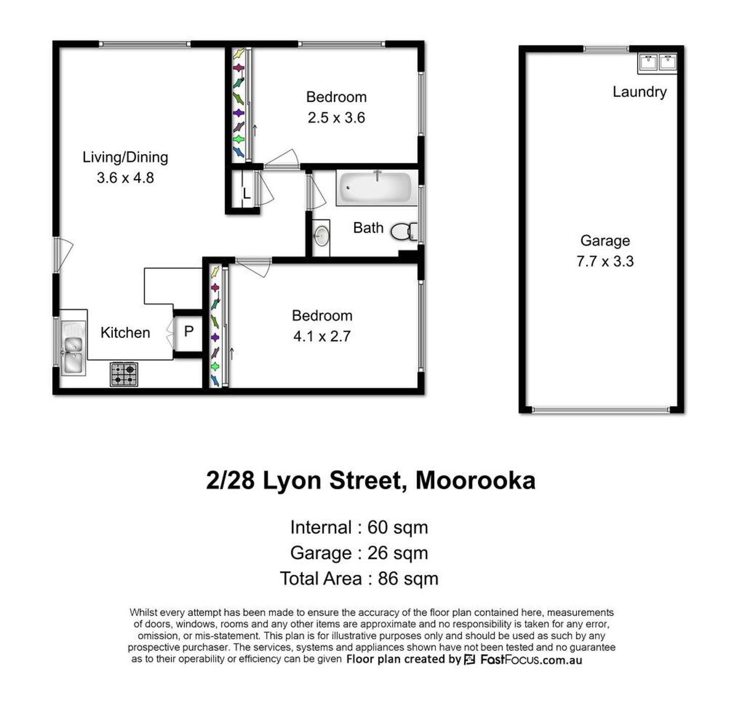 Floorplan of Homely apartment listing, 2/28 Lyon Street, Moorooka QLD 4105