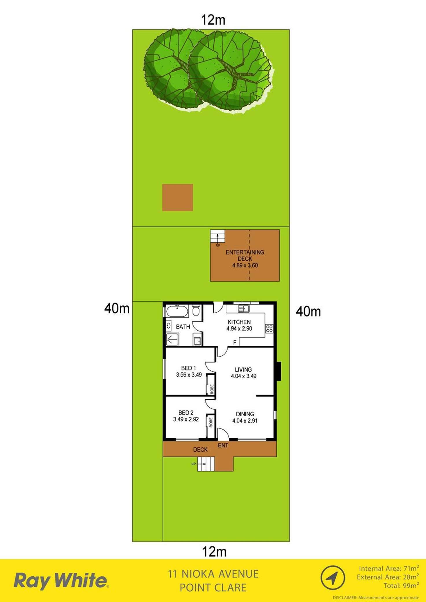 Floorplan of Homely house listing, 11 Nioka Avenue, Point Clare NSW 2250