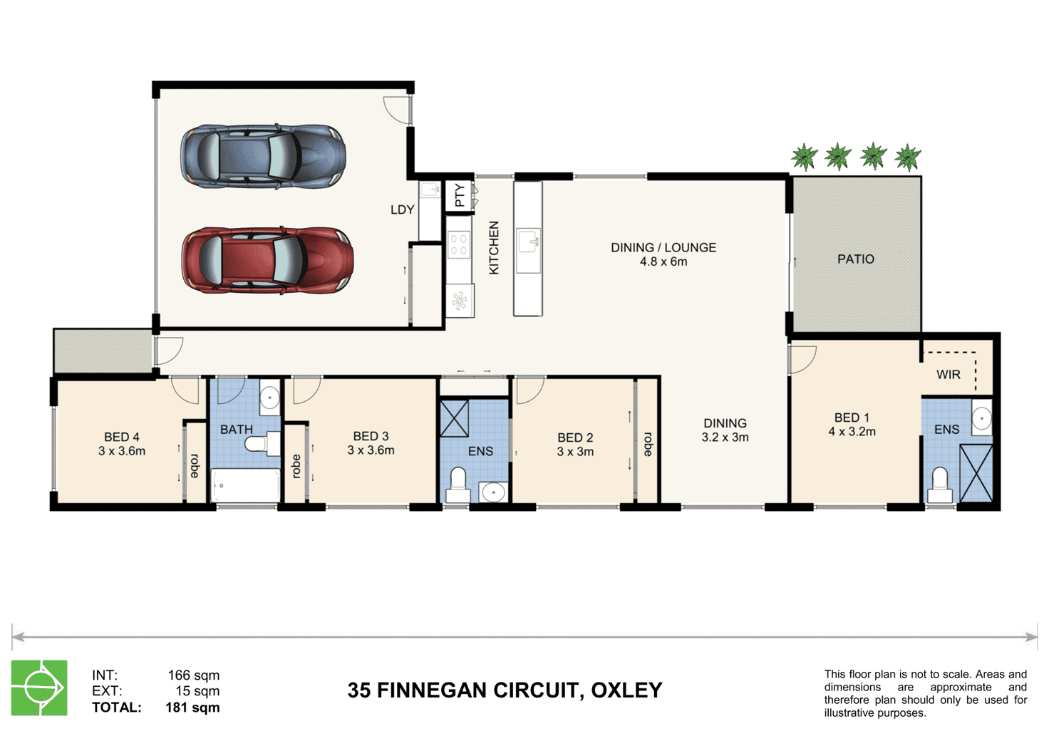 Floorplan of Homely house listing, 35 Finnegan Circuit, Oxley QLD 4075