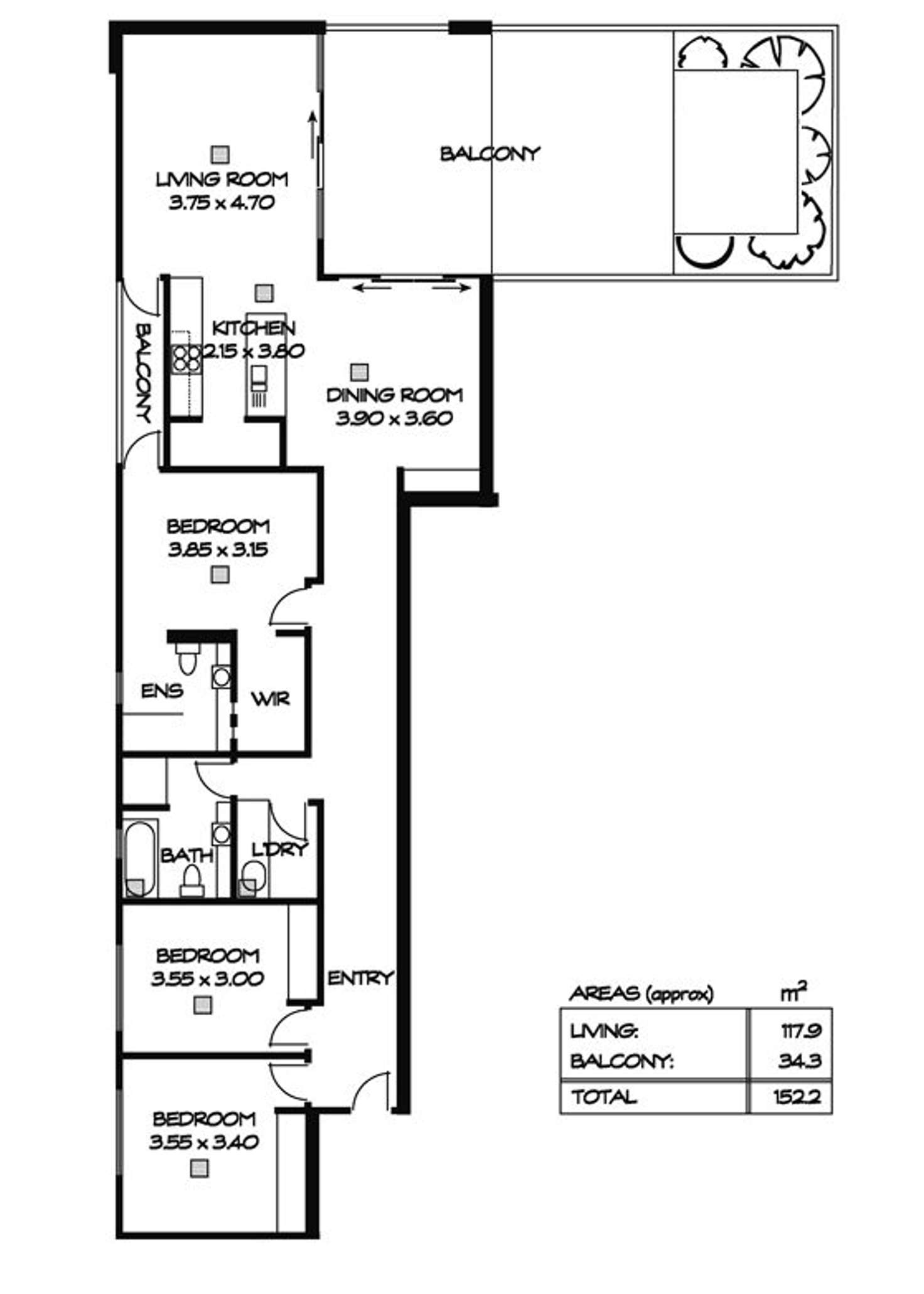 Floorplan of Homely apartment listing, 1.4/8-9 North Esplanade, Glenelg North SA 5045