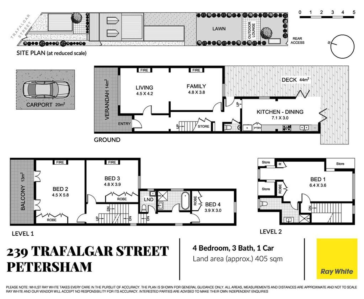 Floorplan of Homely house listing, 239 Trafalgar Street, Petersham NSW 2049
