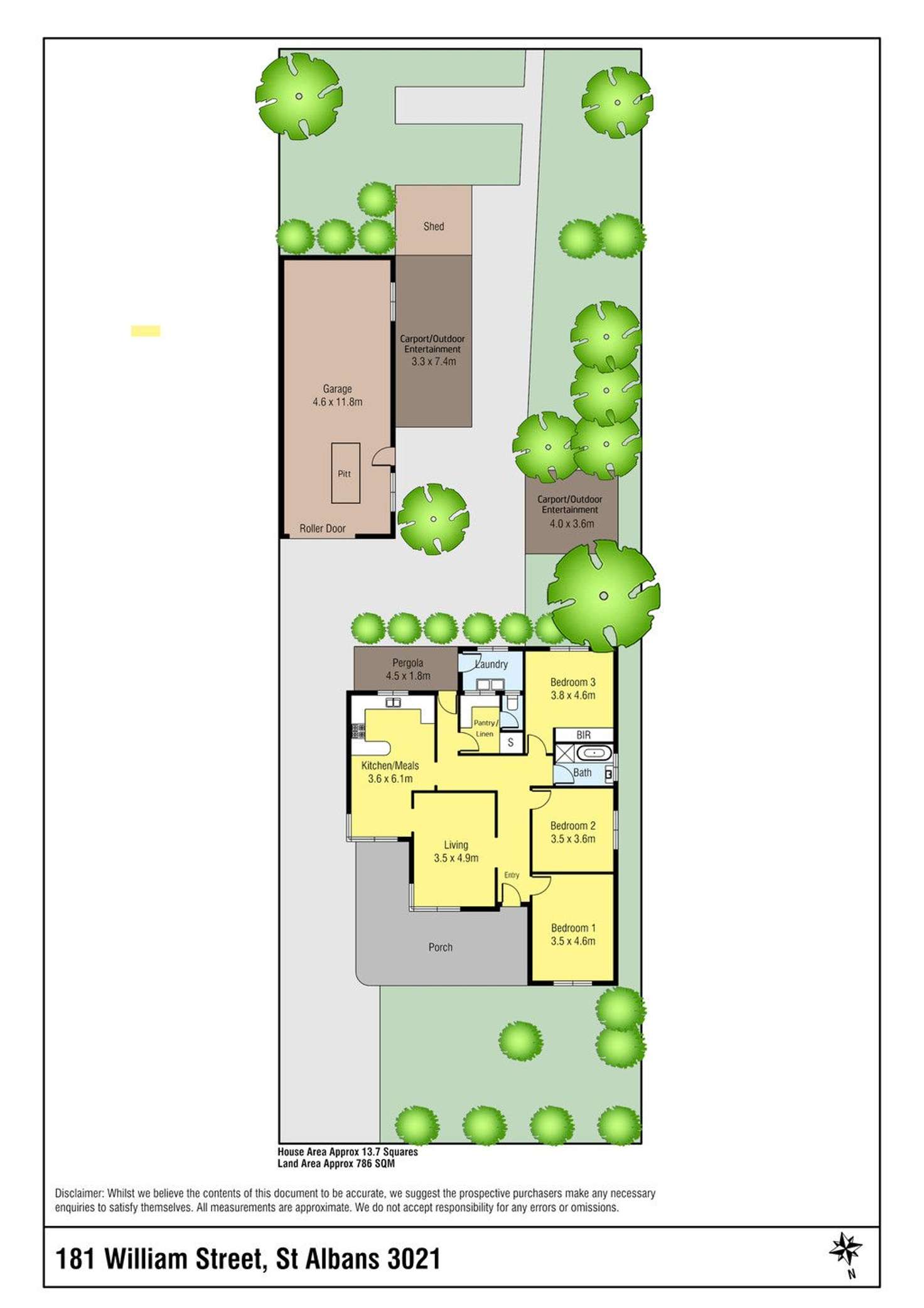 Floorplan of Homely house listing, 181 William Street, St Albans VIC 3021