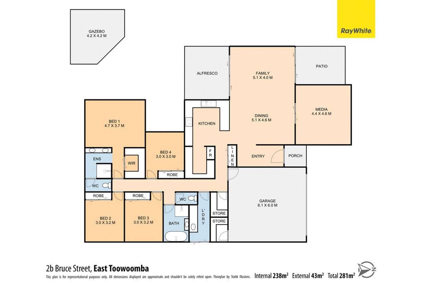 Floorplan of Homely house listing, 2B Bruce Street, East Toowoomba QLD 4350