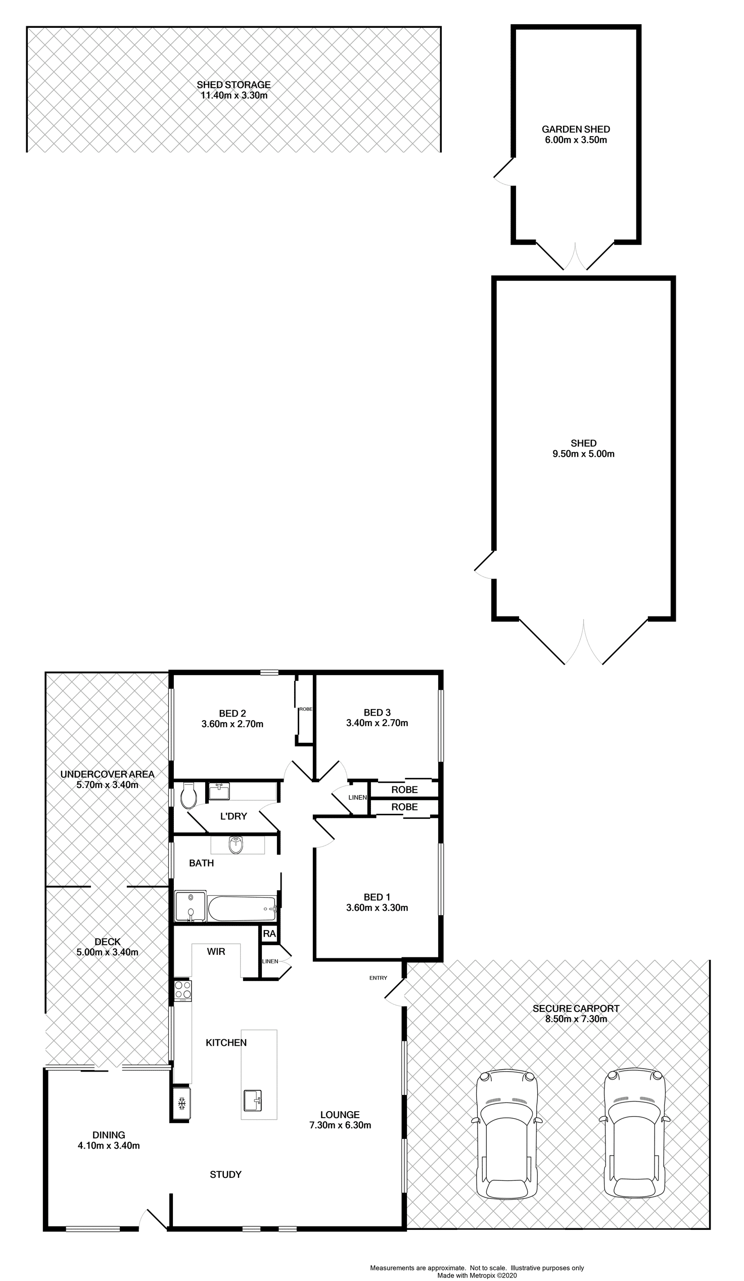 Floorplan of Homely house listing, 35 Pell Street, Howlong NSW 2643