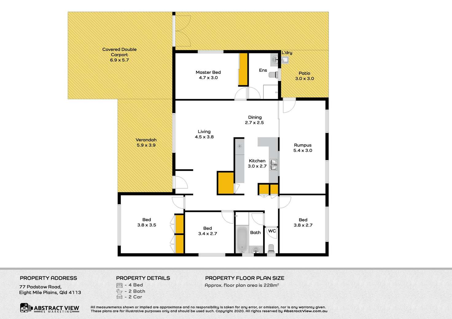 Floorplan of Homely house listing, 77 Padstow Road, Eight Mile Plains QLD 4113