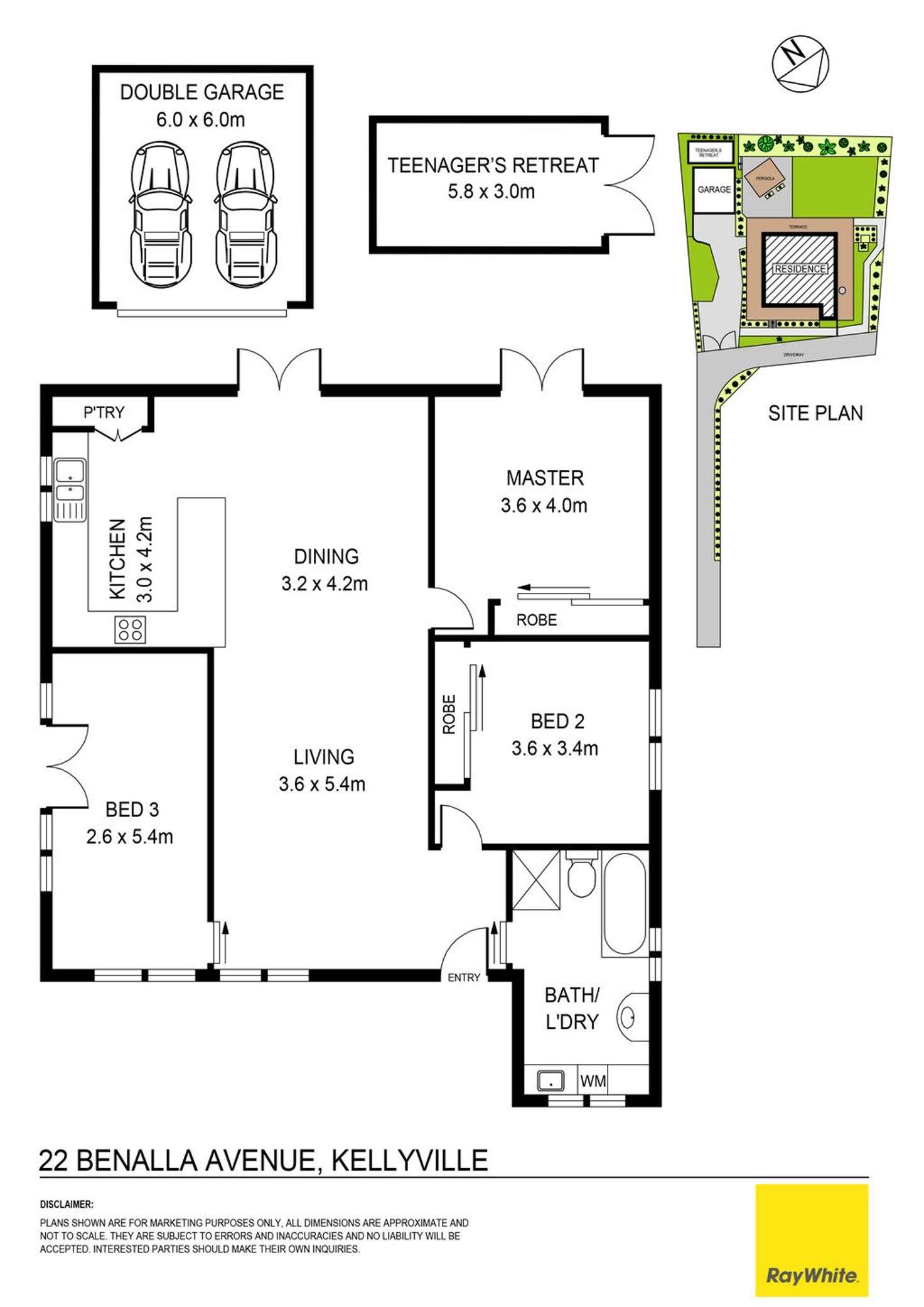 Floorplan of Homely house listing, 22 Benalla Avenue, Kellyville NSW 2155