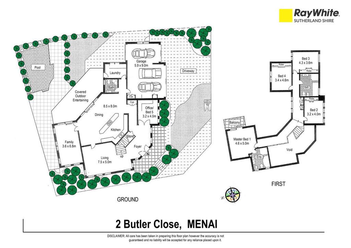 Floorplan of Homely house listing, 2 Butler Close, Menai NSW 2234