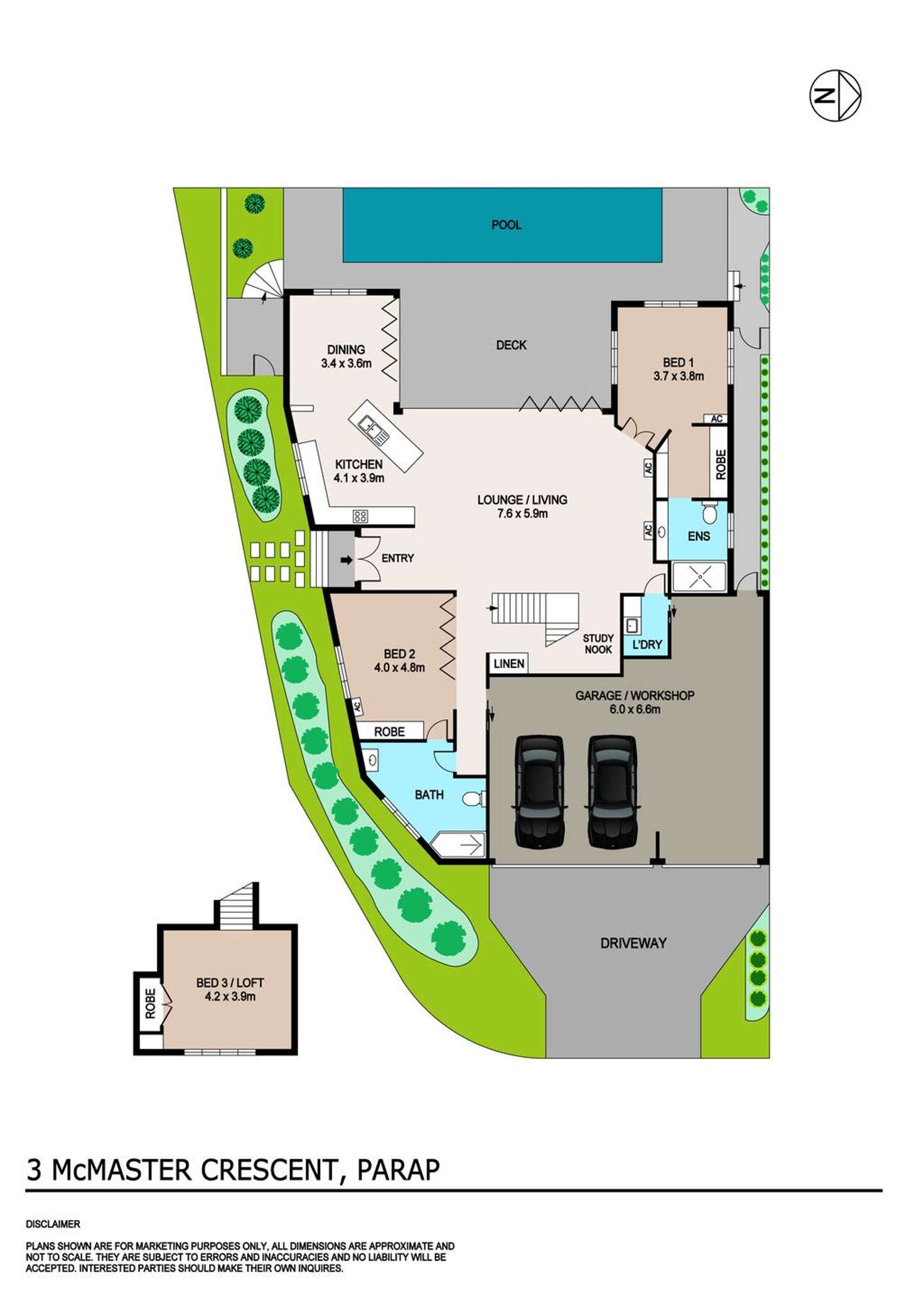 Floorplan of Homely house listing, 3 McMaster Crescent, Parap NT 820