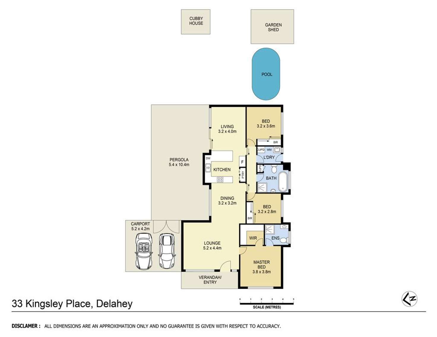 Floorplan of Homely house listing, 33 Kingsley Place, Delahey VIC 3037