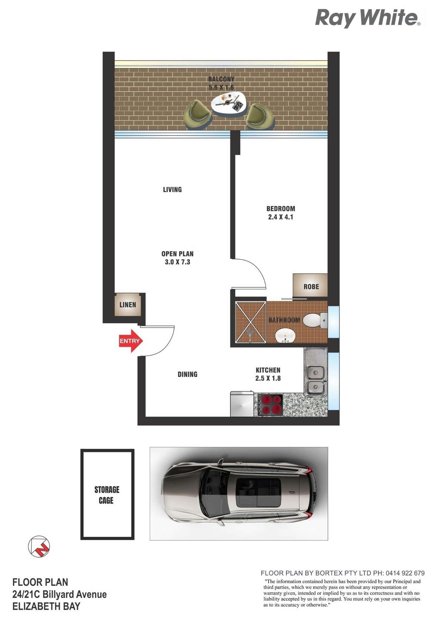 Floorplan of Homely apartment listing, 24/21C Billyard Avenue, Elizabeth Bay NSW 2011