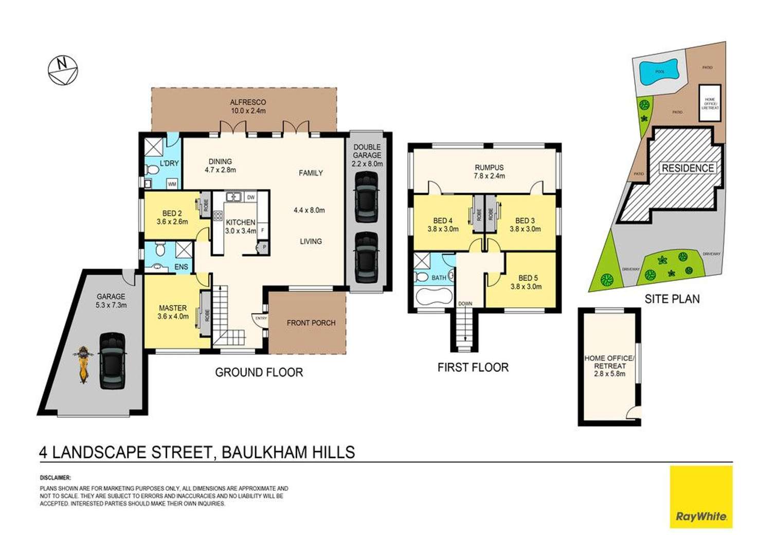 Floorplan of Homely house listing, 4 Landscape Street, Baulkham Hills NSW 2153