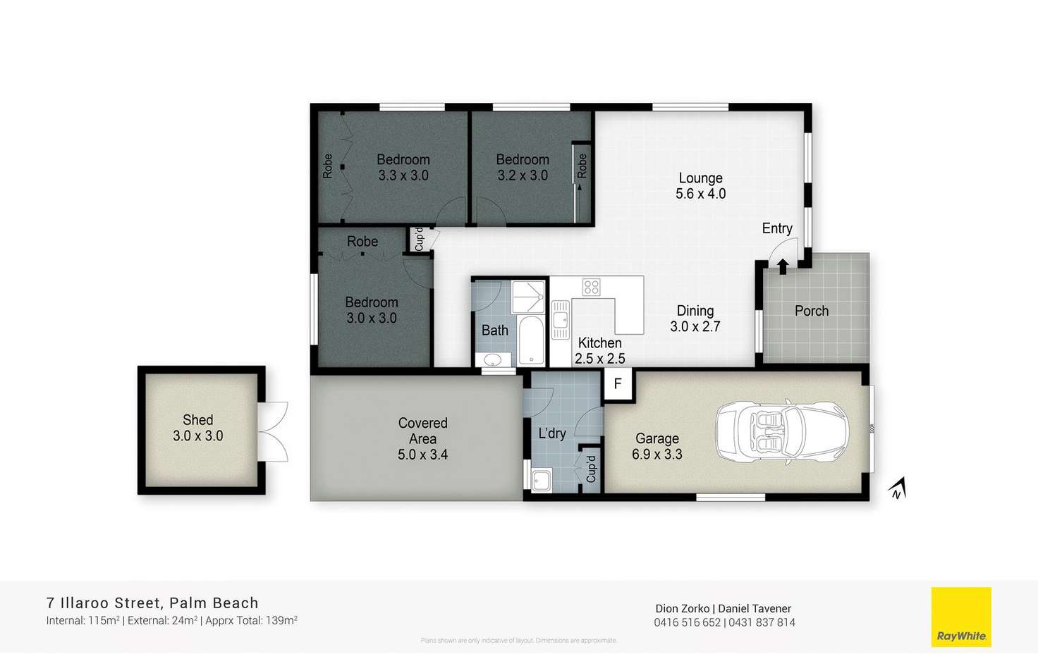 Floorplan of Homely house listing, 7 Illaroo Street, Palm Beach QLD 4221