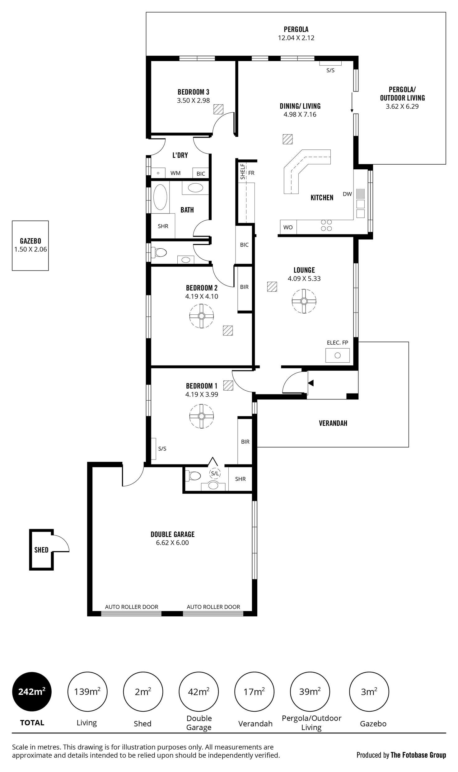 Floorplan of Homely house listing, 4 Capri Close, West Lakes SA 5021