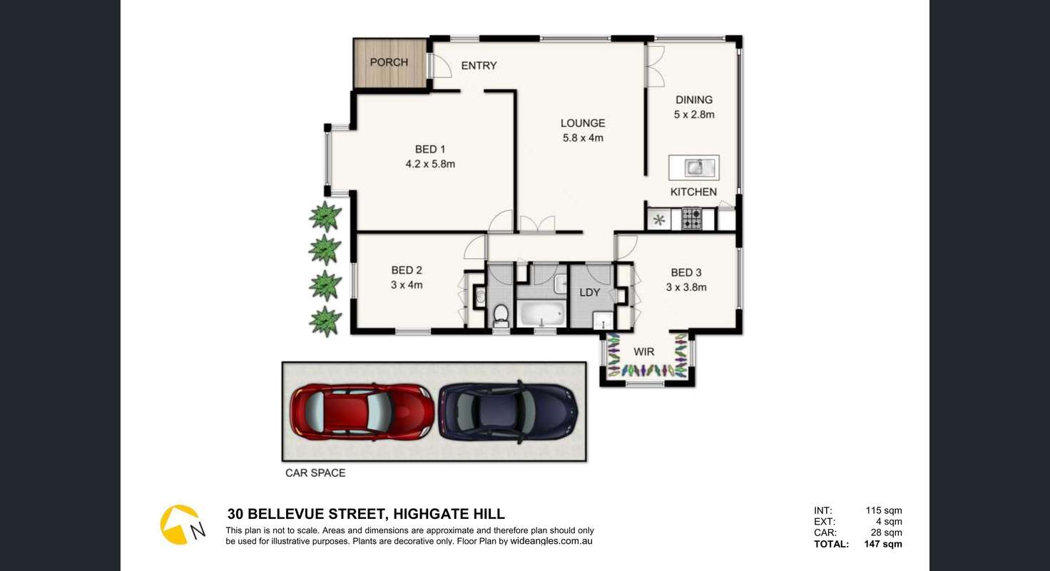 Floorplan of Homely house listing, 30 Bellevue Street, Highgate Hill QLD 4101