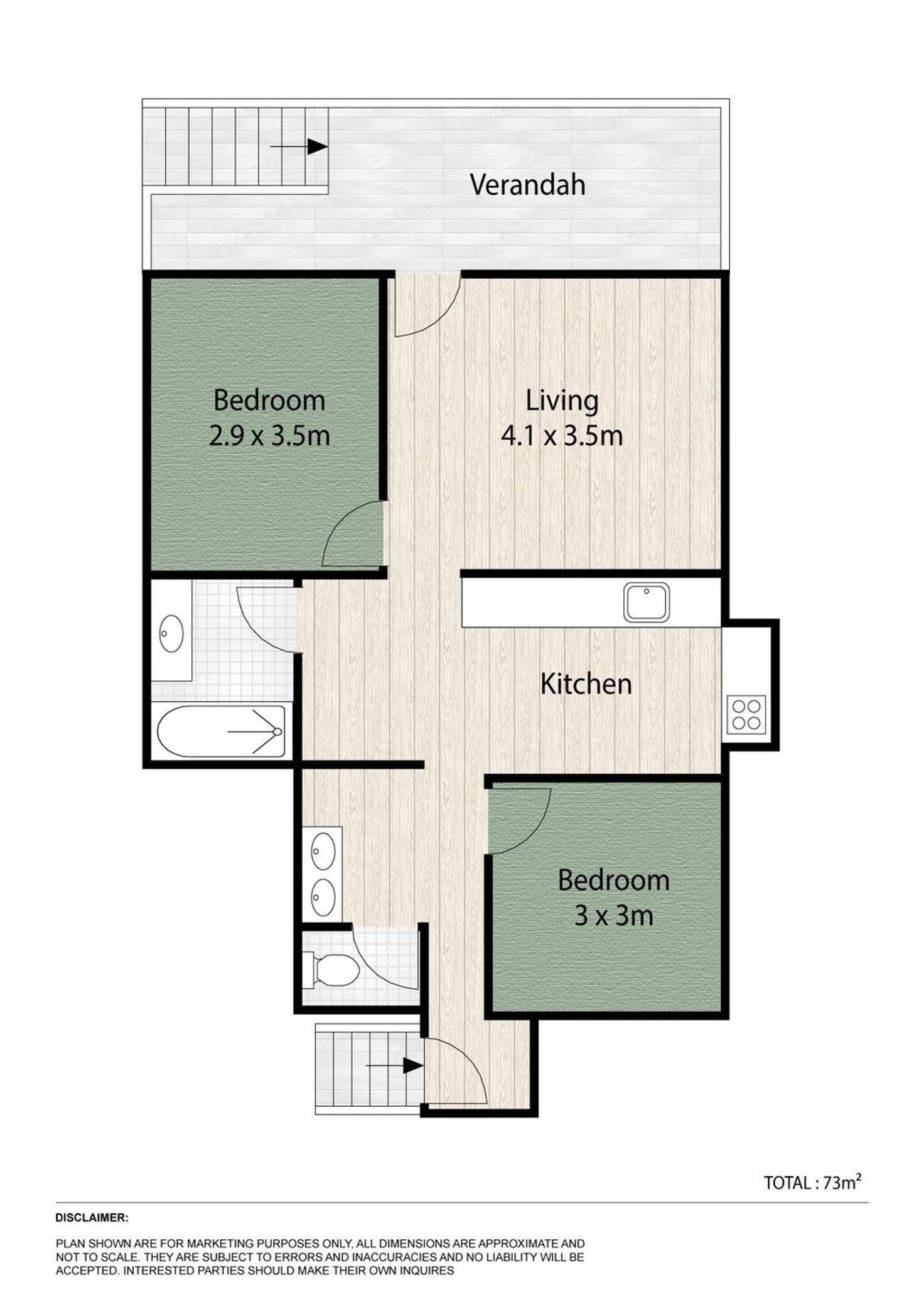 Floorplan of Homely house listing, 43 Garnet Street, Scarborough QLD 4020