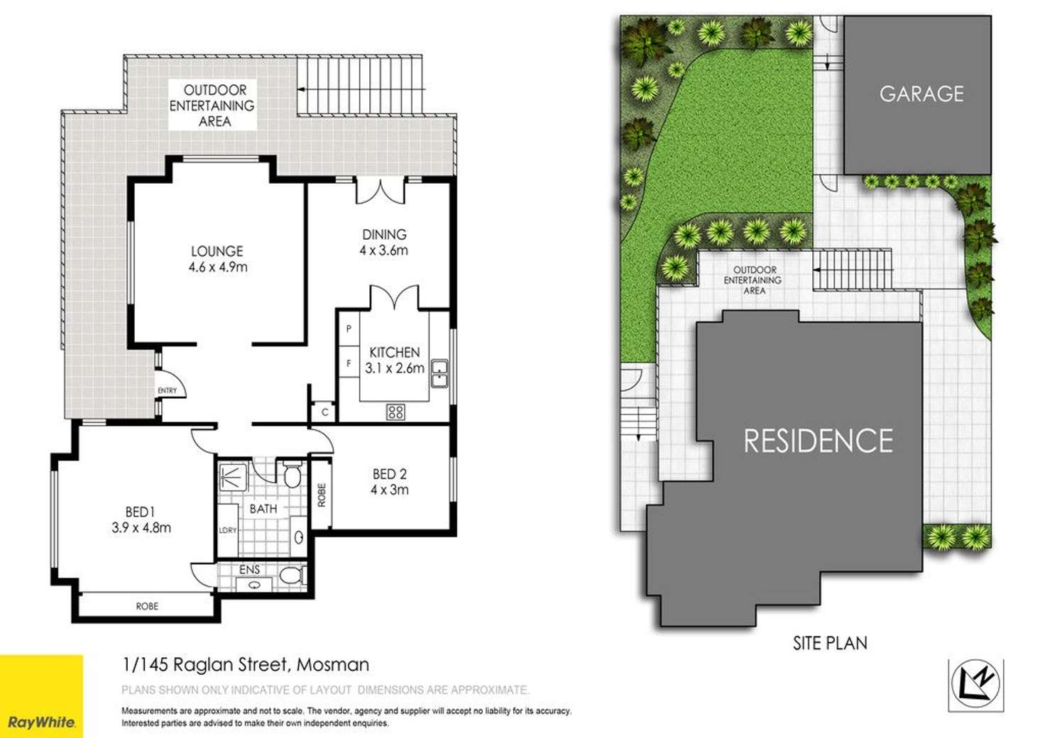 Floorplan of Homely apartment listing, 1/145 Raglan Street, Mosman NSW 2088