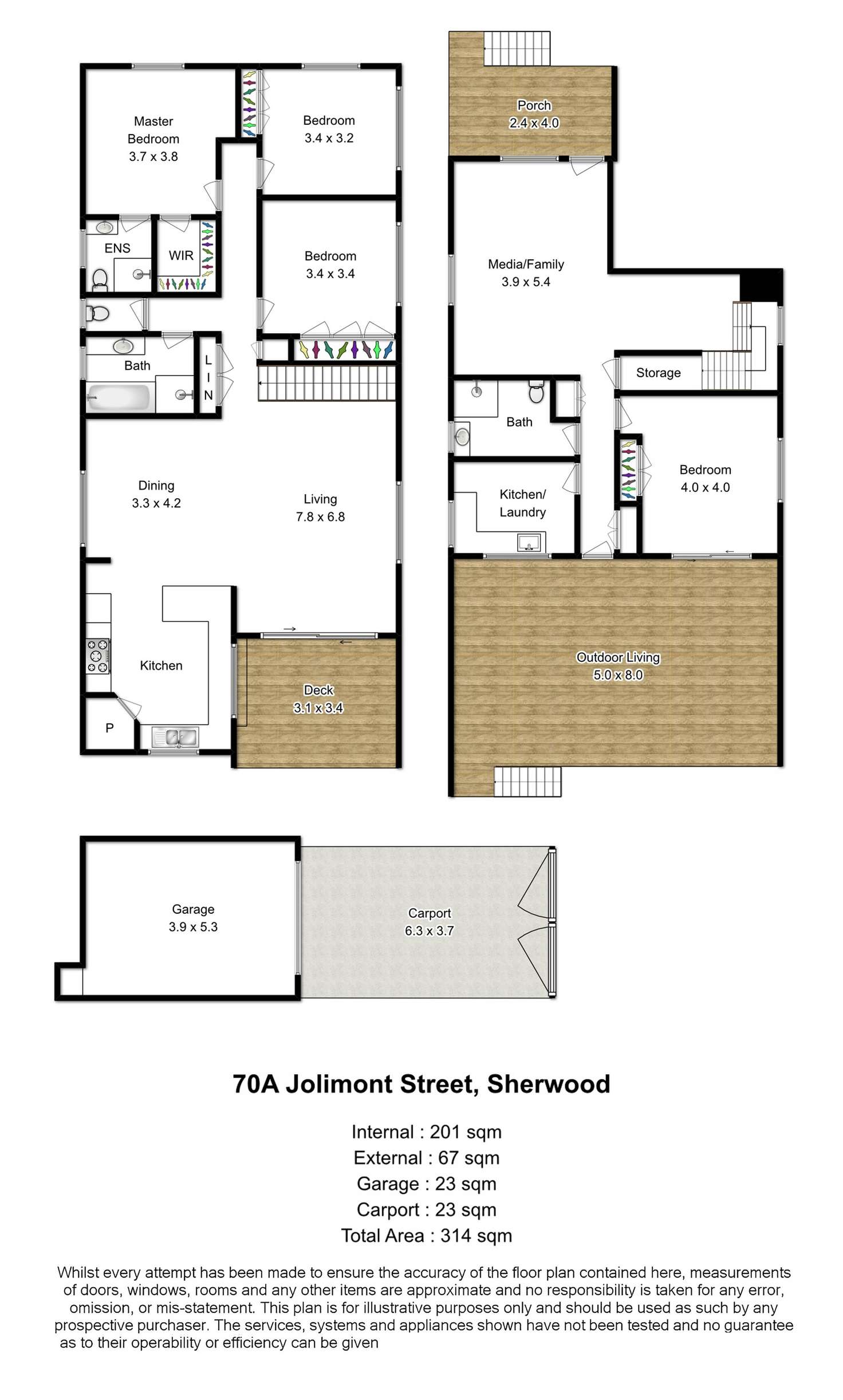 Floorplan of Homely house listing, 70a Jolimont Street, Sherwood QLD 4075