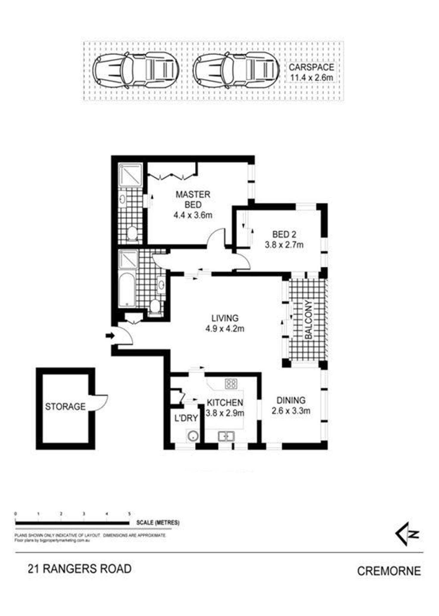 Floorplan of Homely apartment listing, 16/21-25 Rangers Road, Cremorne NSW 2090
