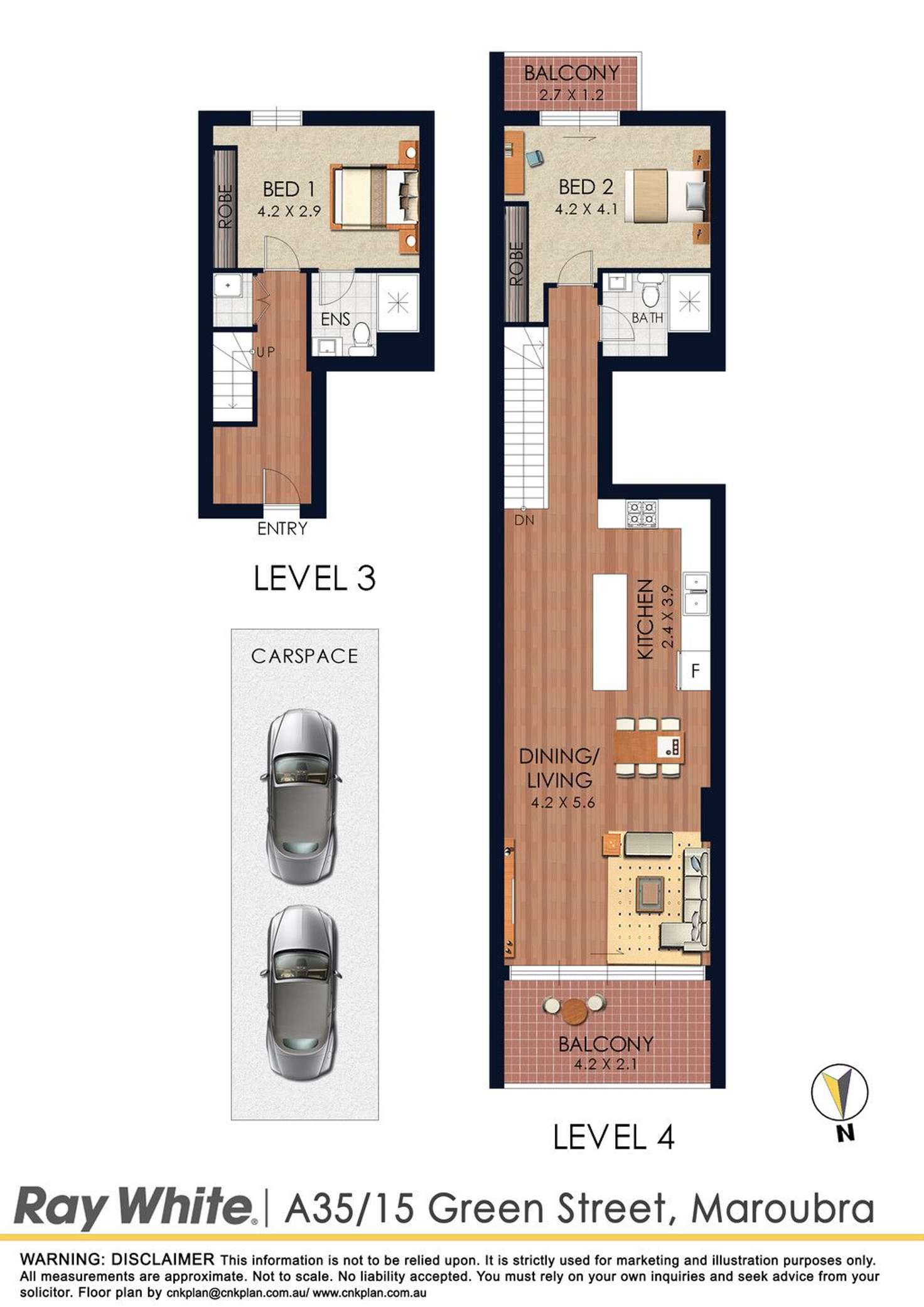 Floorplan of Homely apartment listing, A35/15 Green Street, Maroubra NSW 2035